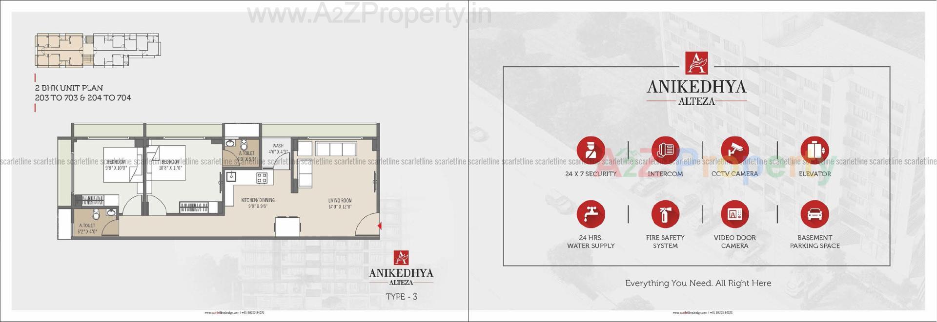 Layout of real estate project Anikedhya Alteza located at Vavol, Gandhinagar, Gujarat