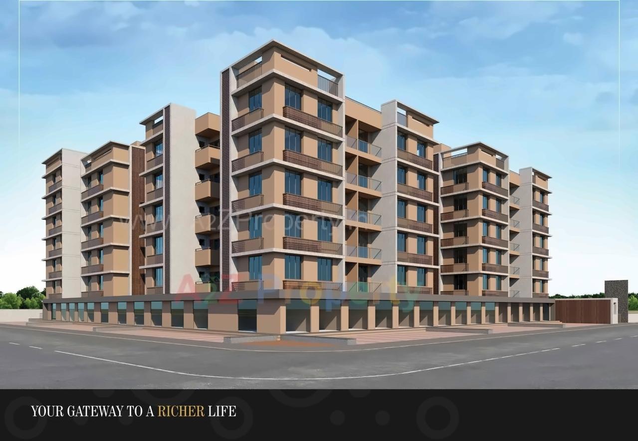 3D Elevation of real estate project Aniket Regime located at Raisan, Gandhinagar, Gujarat