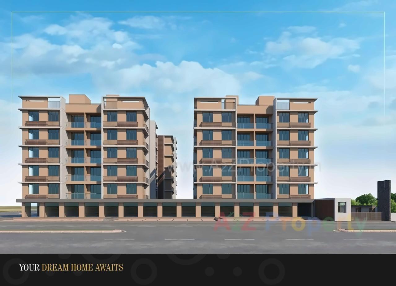 3D Elevation of real estate project Aniket Regime located at Raisan, Gandhinagar, Gujarat