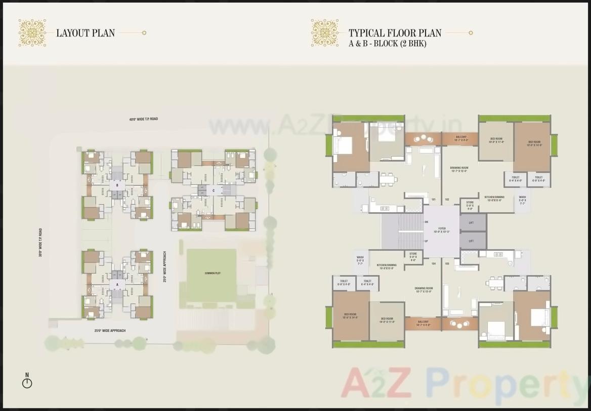 Layout of real estate project Aniket Regime located at Raisan, Gandhinagar, Gujarat