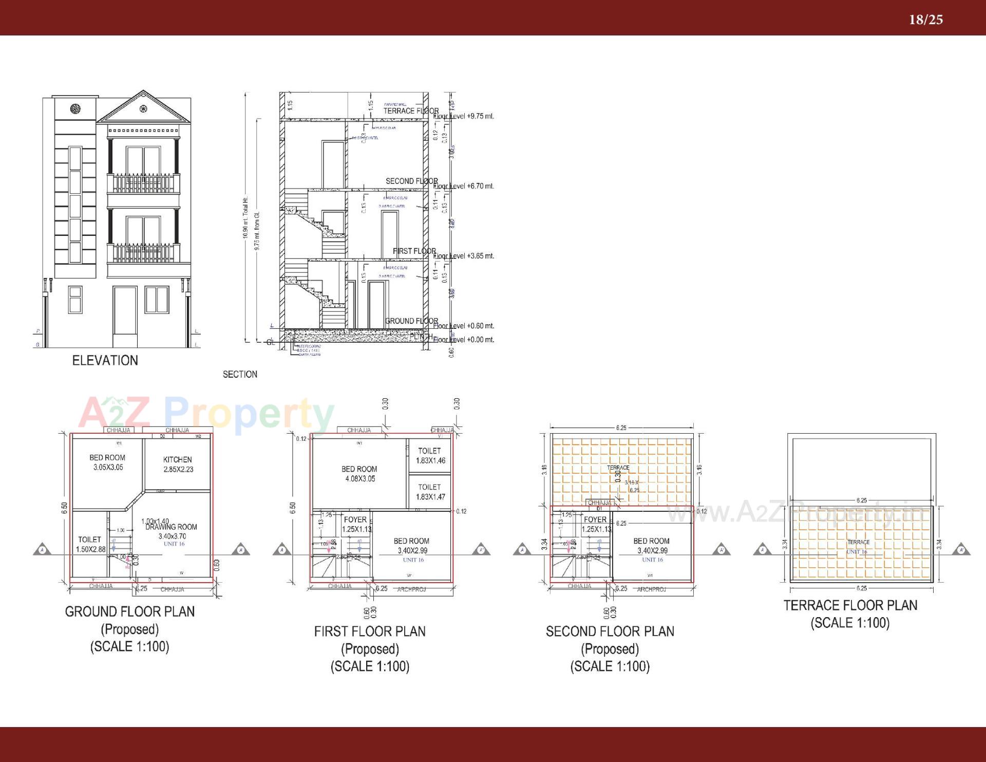 Layout of real estate project Anjel Homes located at Gandhinagar, Gandhinagar, Gujarat