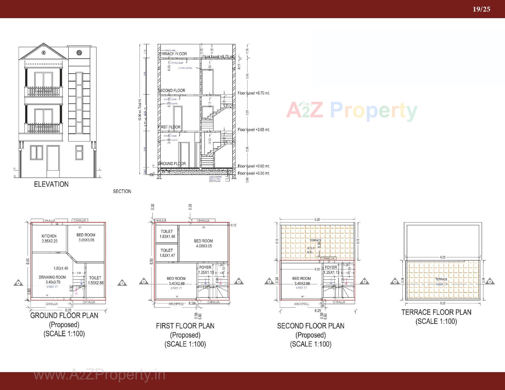 Layout of real estate project Anjel Homes located at Gandhinagar, Gandhinagar, Gujarat