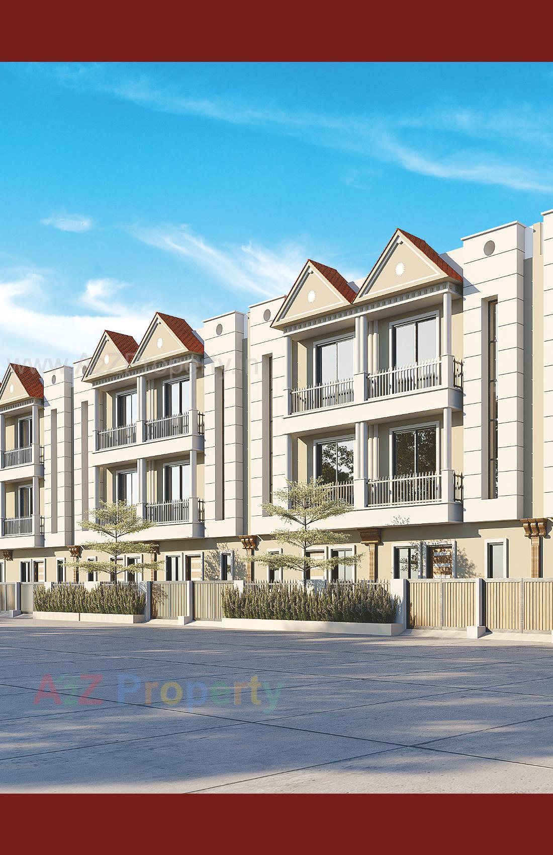 3D Elevation of real estate project Anjel Homes located at Gandhinagar, Gandhinagar, Gujarat