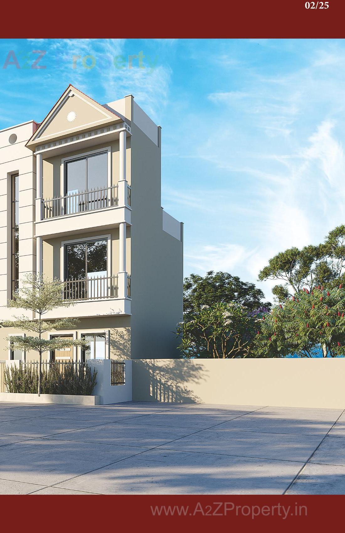 3D Elevation of real estate project Anjel Homes located at Gandhinagar, Gandhinagar, Gujarat