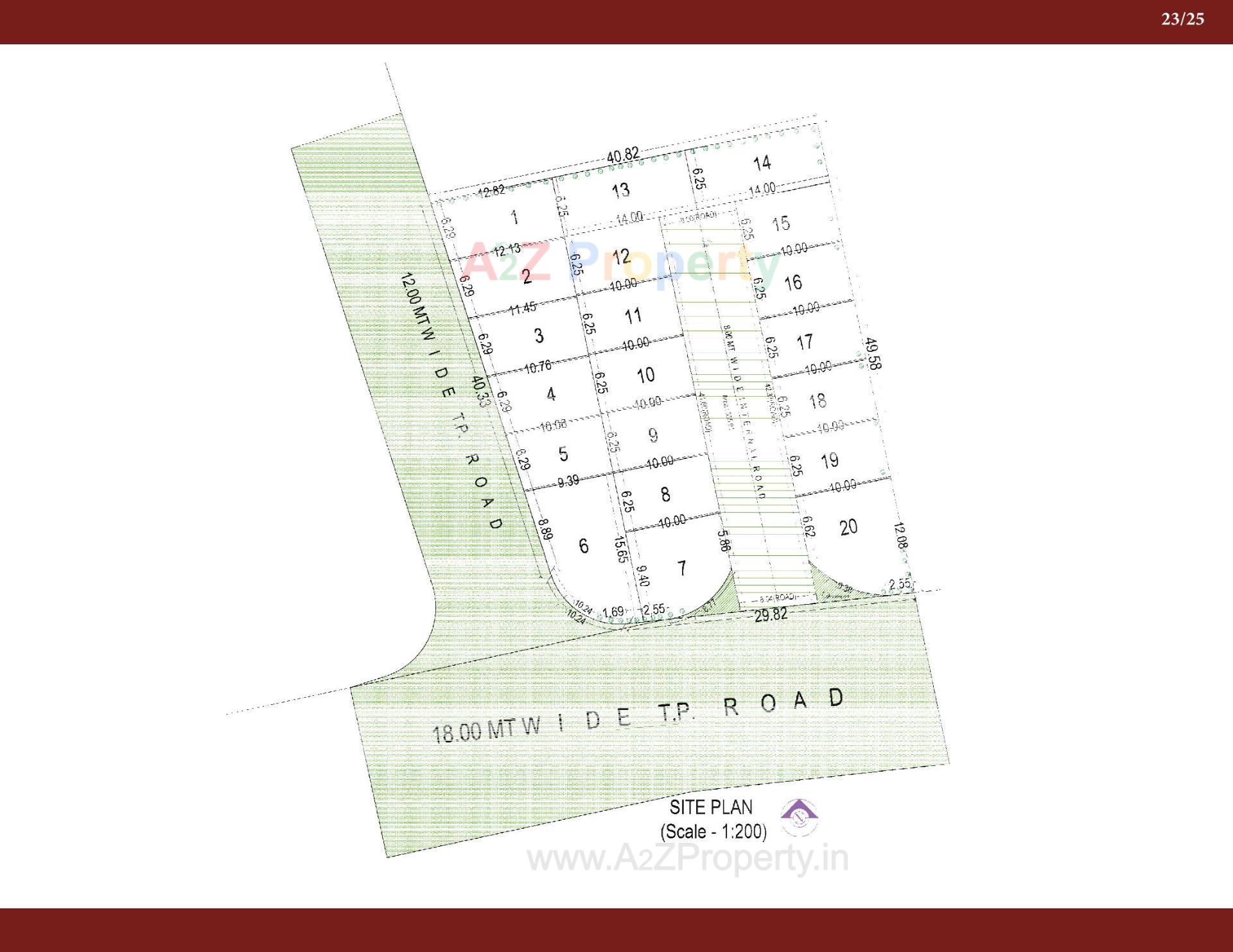 Layout of real estate project Anjel Homes located at Gandhinagar, Gandhinagar, Gujarat