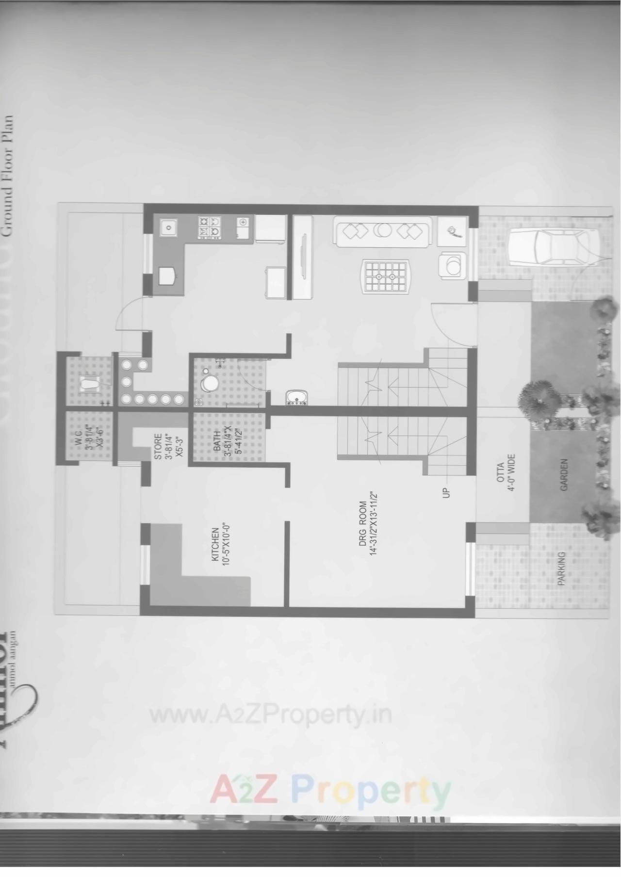 Layout of real estate project Anmol Aangan located at Kalol, Gandhinagar, Gujarat