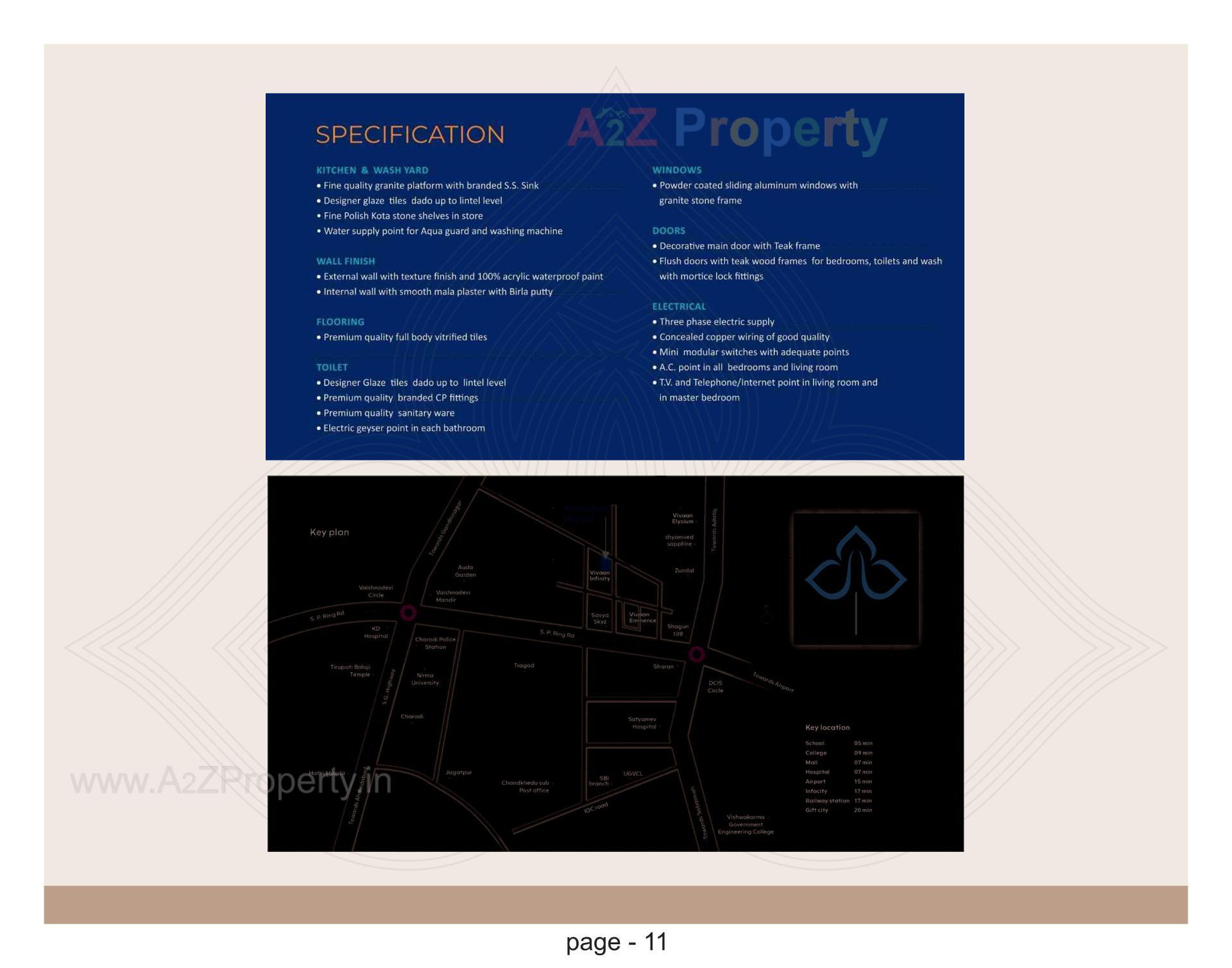  of real estate project Anusthan Heights located at Zundal, Gandhinagar, Gujarat