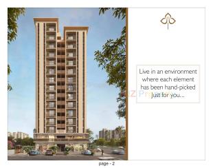 Elevation of real estate project Anusthan Heights located at Zundal, Gandhinagar, Gujarat