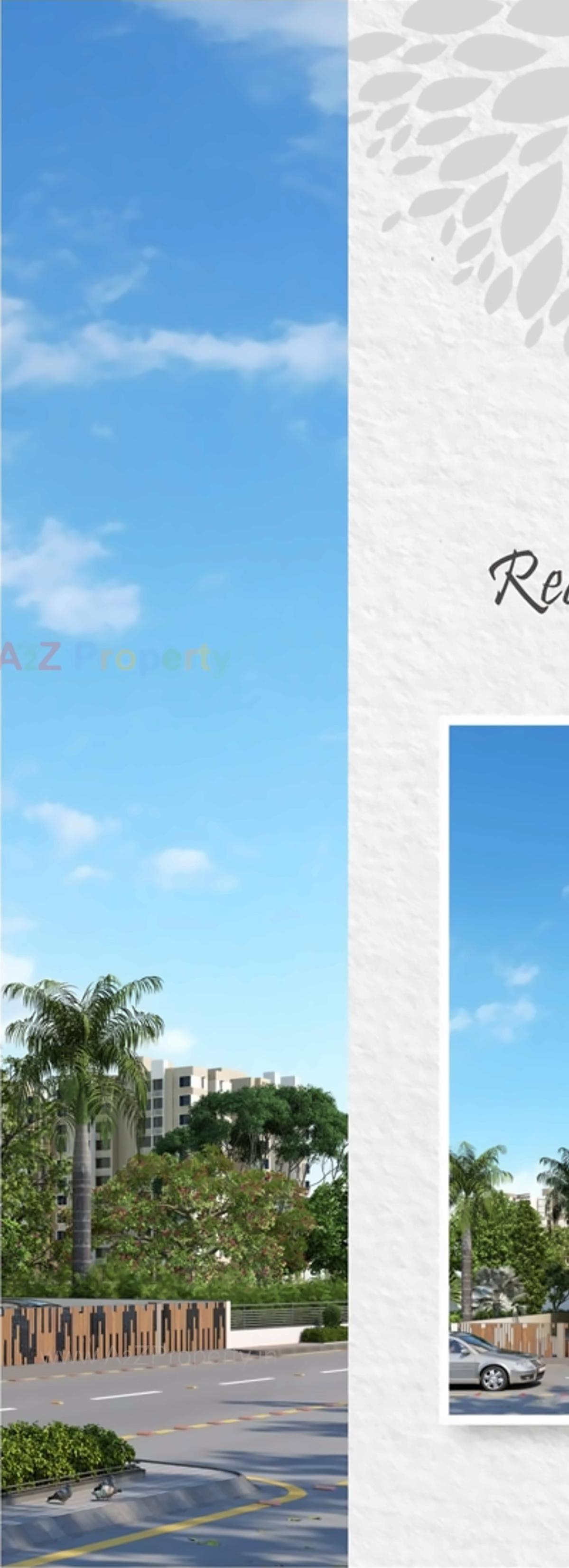 3D Elevation of real estate project Anusthan Homes located at Khoraj, Gandhinagar, Gujarat