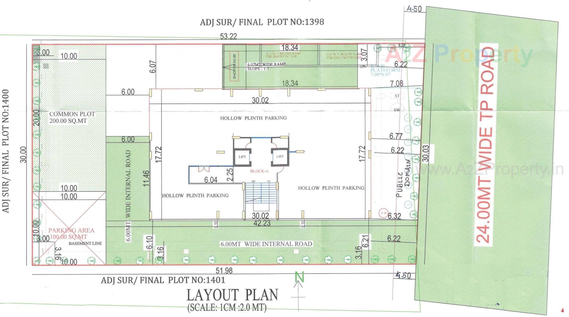 Layout of real estate project Anutham By Hari Group located at Pethapur, Gandhinagar, Gujarat