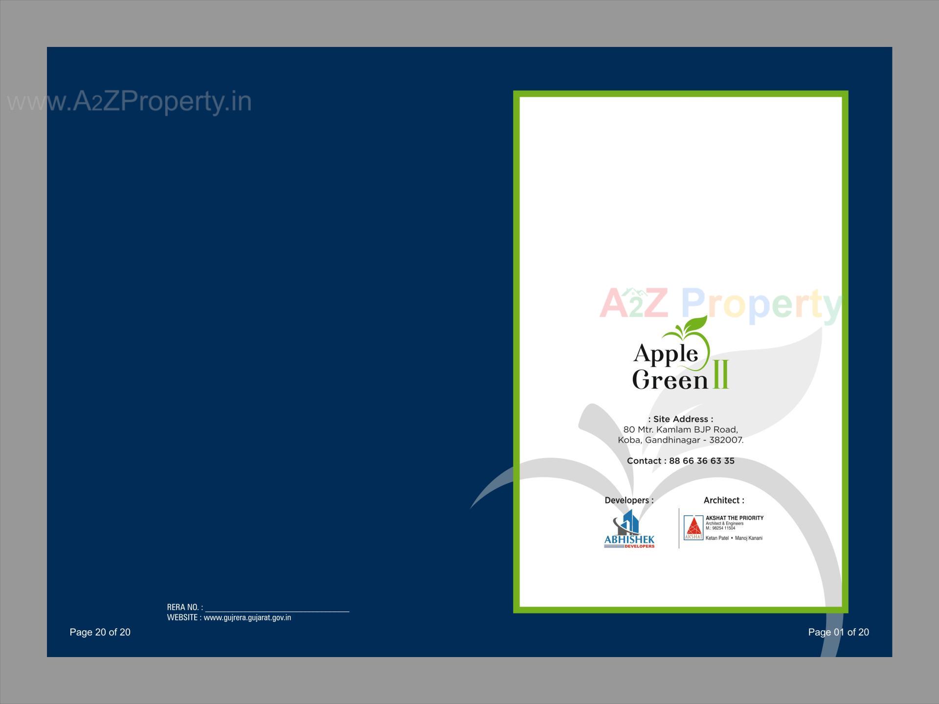  of real estate project Apple Green located at Koba, Gandhinagar, Gujarat