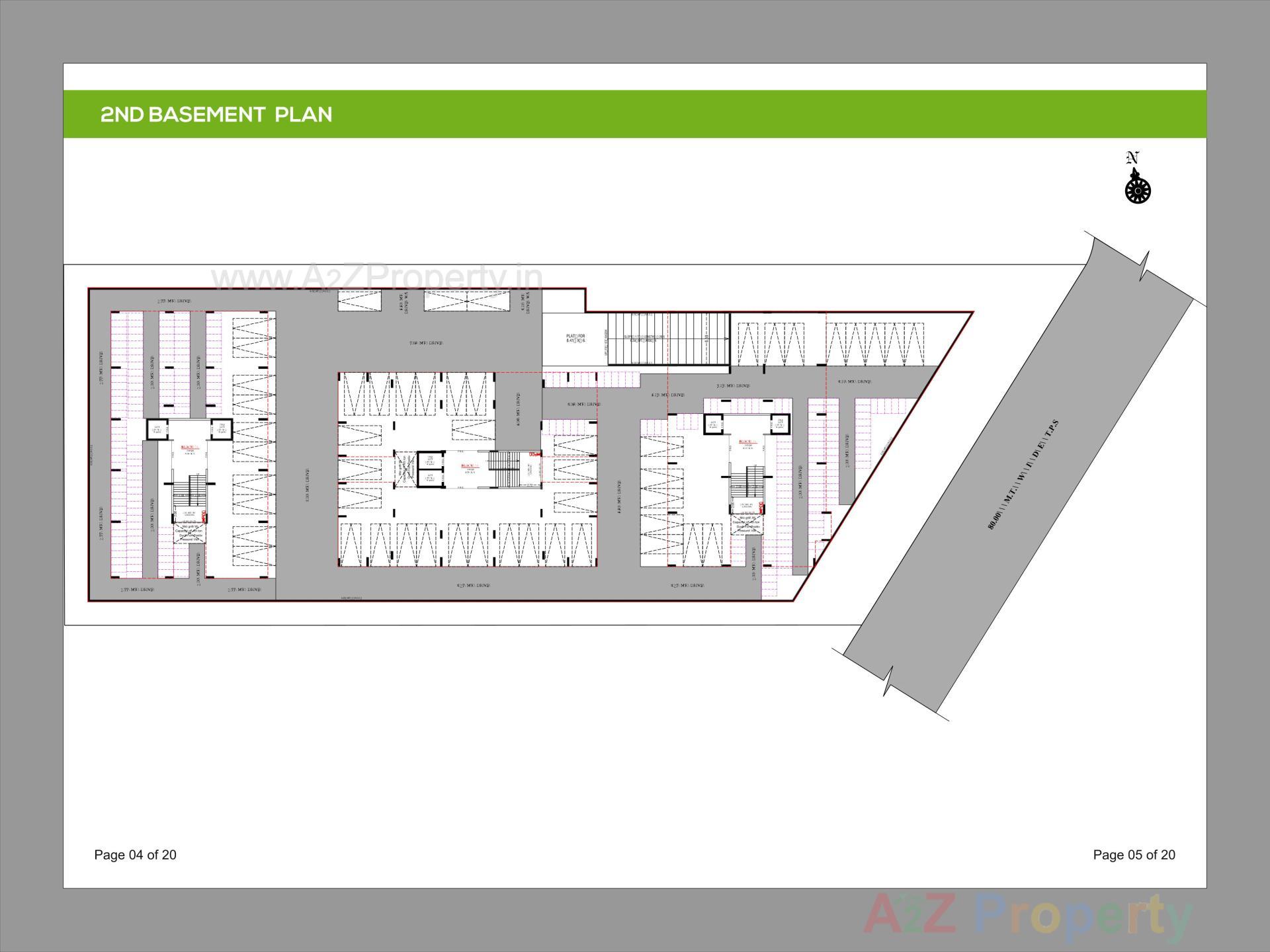 Layout of real estate project Apple Green located at Koba, Gandhinagar, Gujarat
