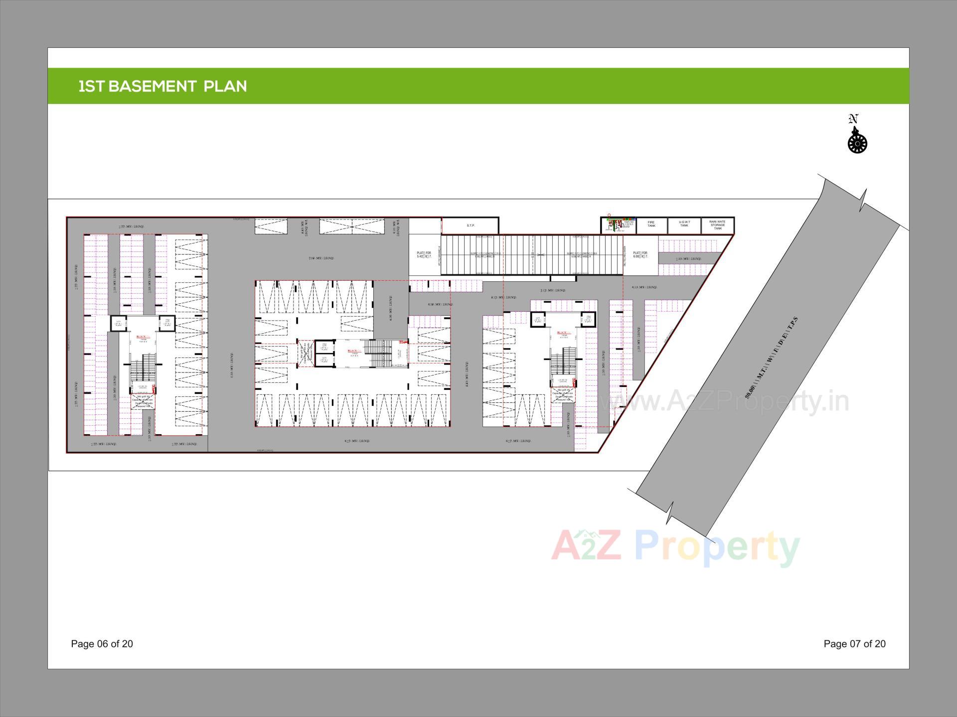 Layout of real estate project Apple Green located at Koba, Gandhinagar, Gujarat