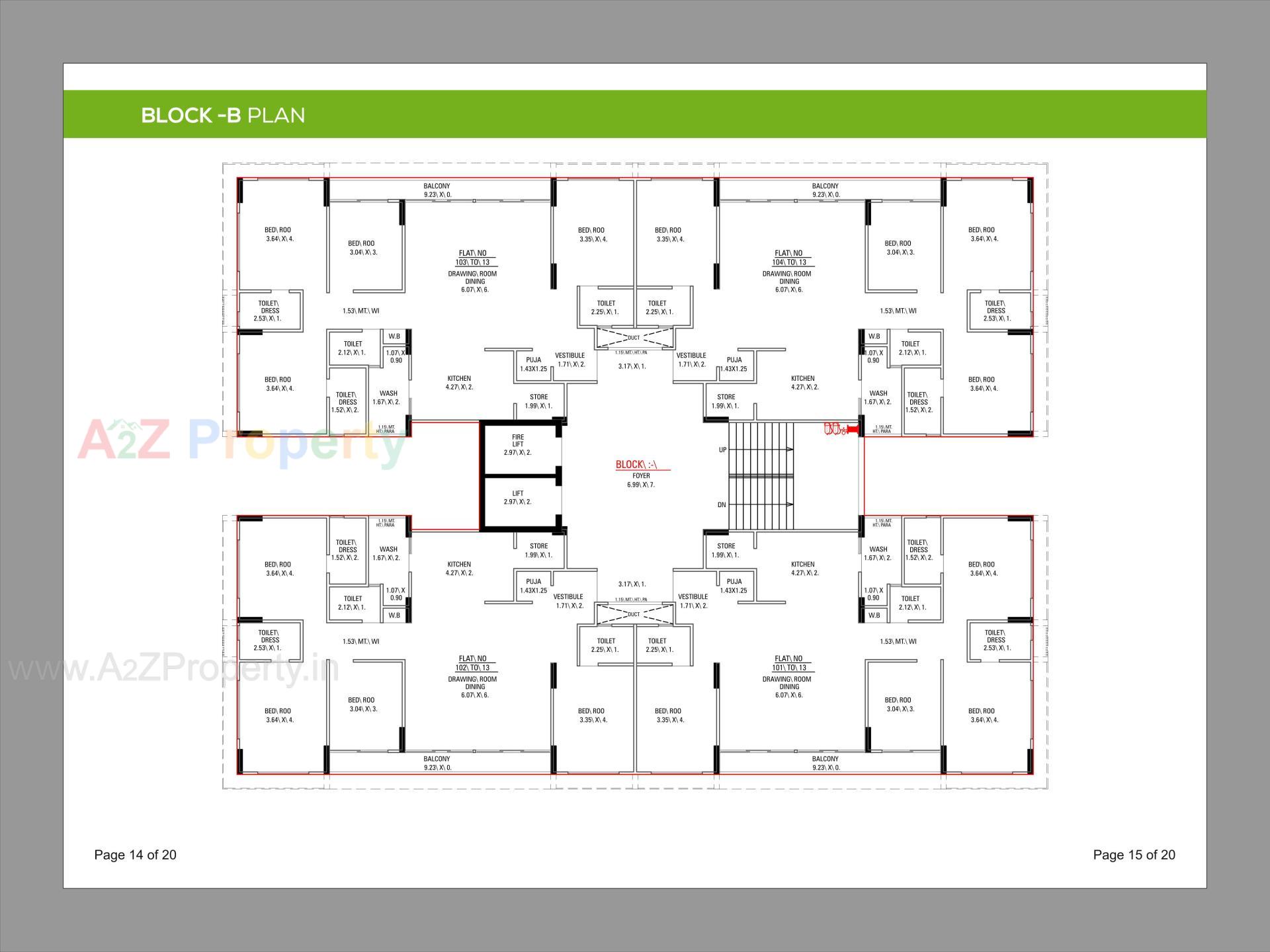 Layout of real estate project Apple Green located at Koba, Gandhinagar, Gujarat