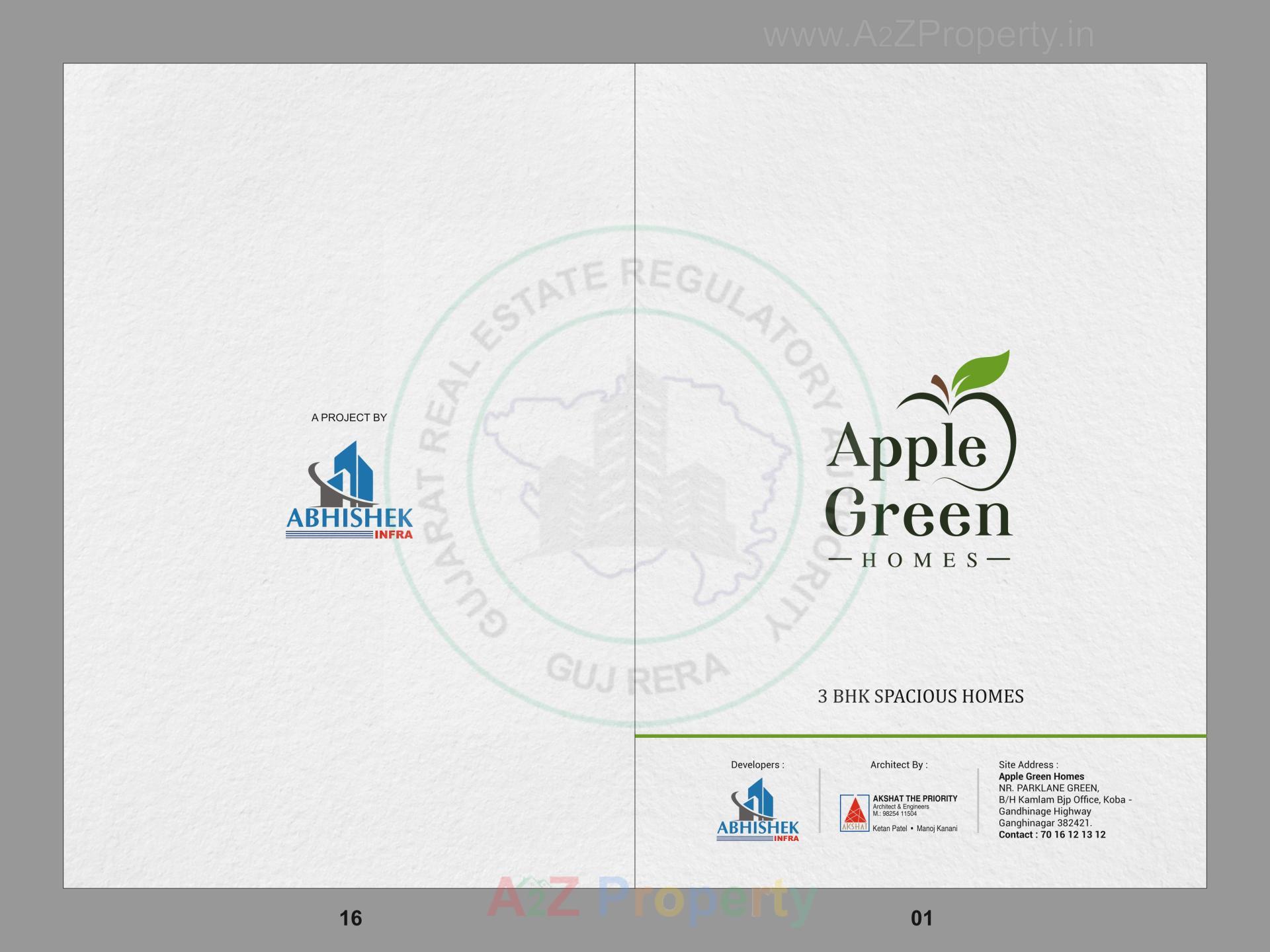  of real estate project Apple Green Homes located at Koba, Gandhinagar, Gujarat