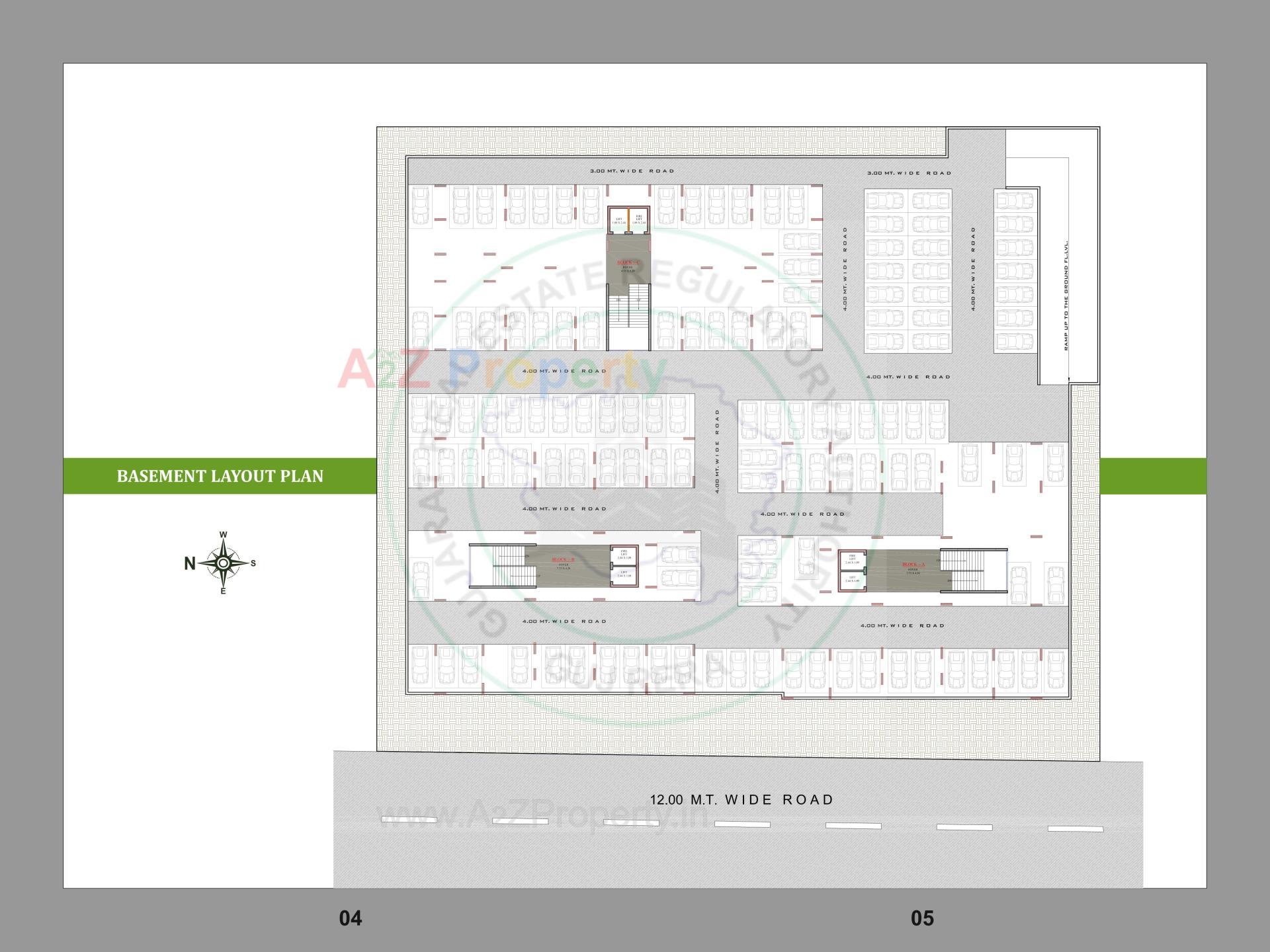 Layout of real estate project Apple Green Homes located at Koba, Gandhinagar, Gujarat