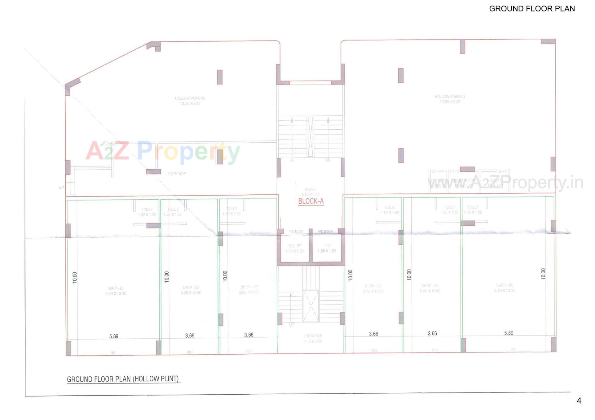 Layout of real estate project Arham Heights located at Vavol, Gandhinagar, Gujarat