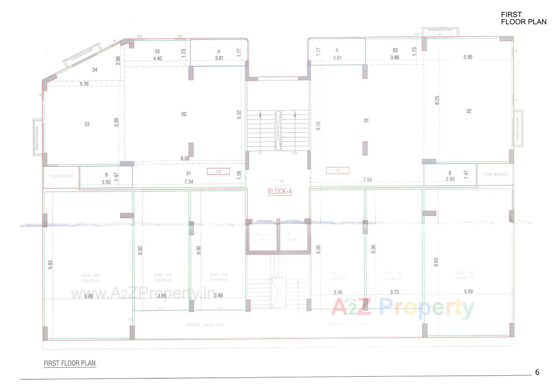 Layout of real estate project Arham Heights located at Vavol, Gandhinagar, Gujarat
