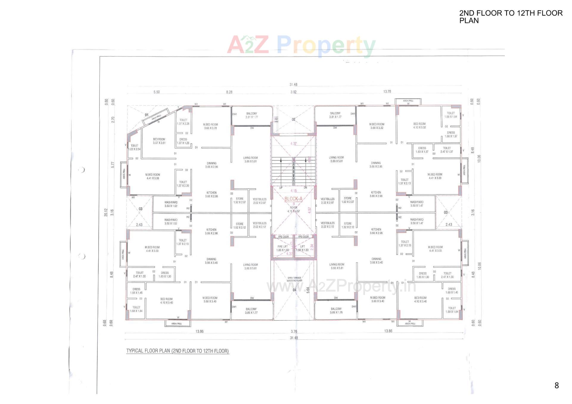 Layout of real estate project Arham Heights located at Vavol, Gandhinagar, Gujarat