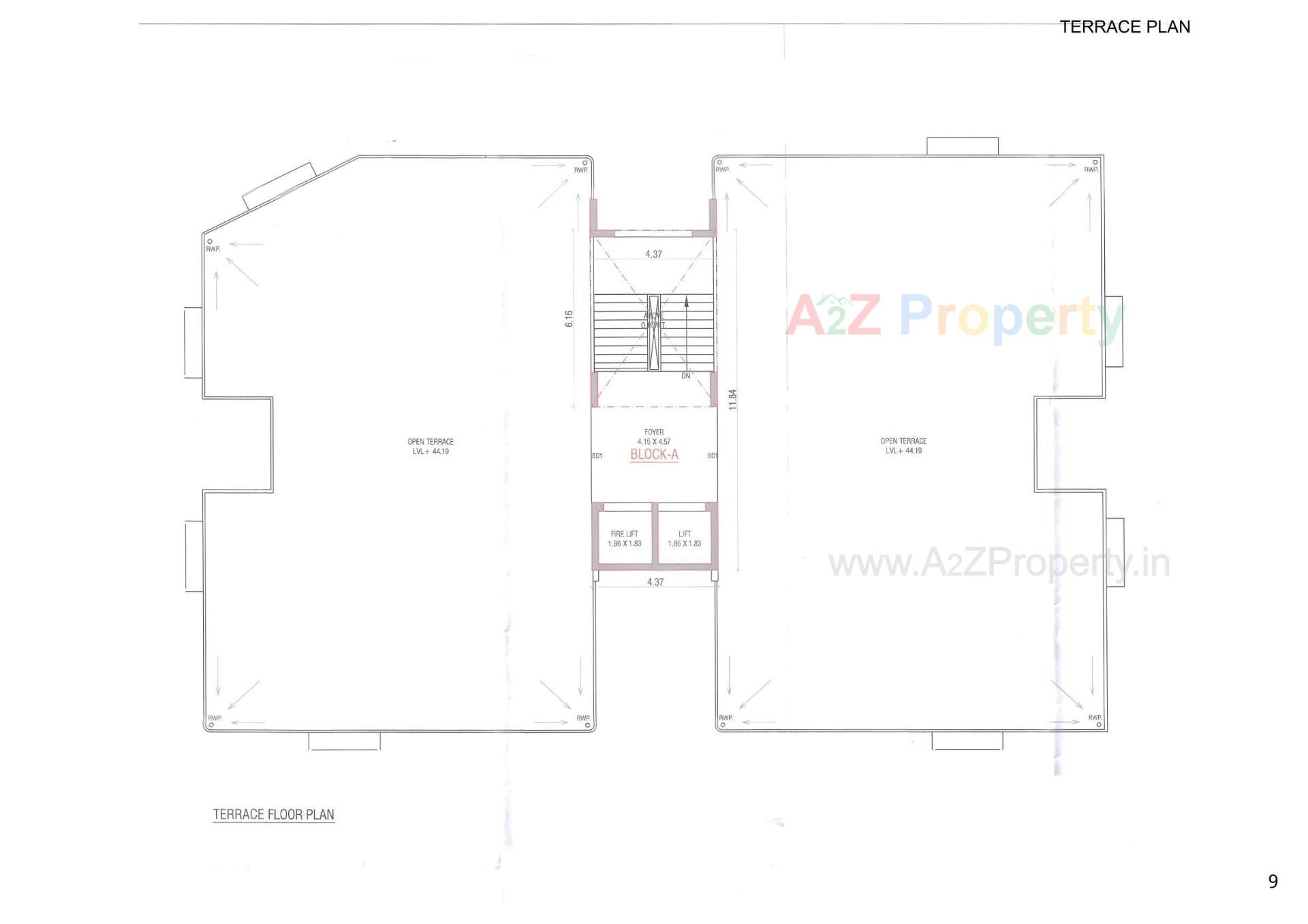 Layout of real estate project Arham Heights located at Vavol, Gandhinagar, Gujarat