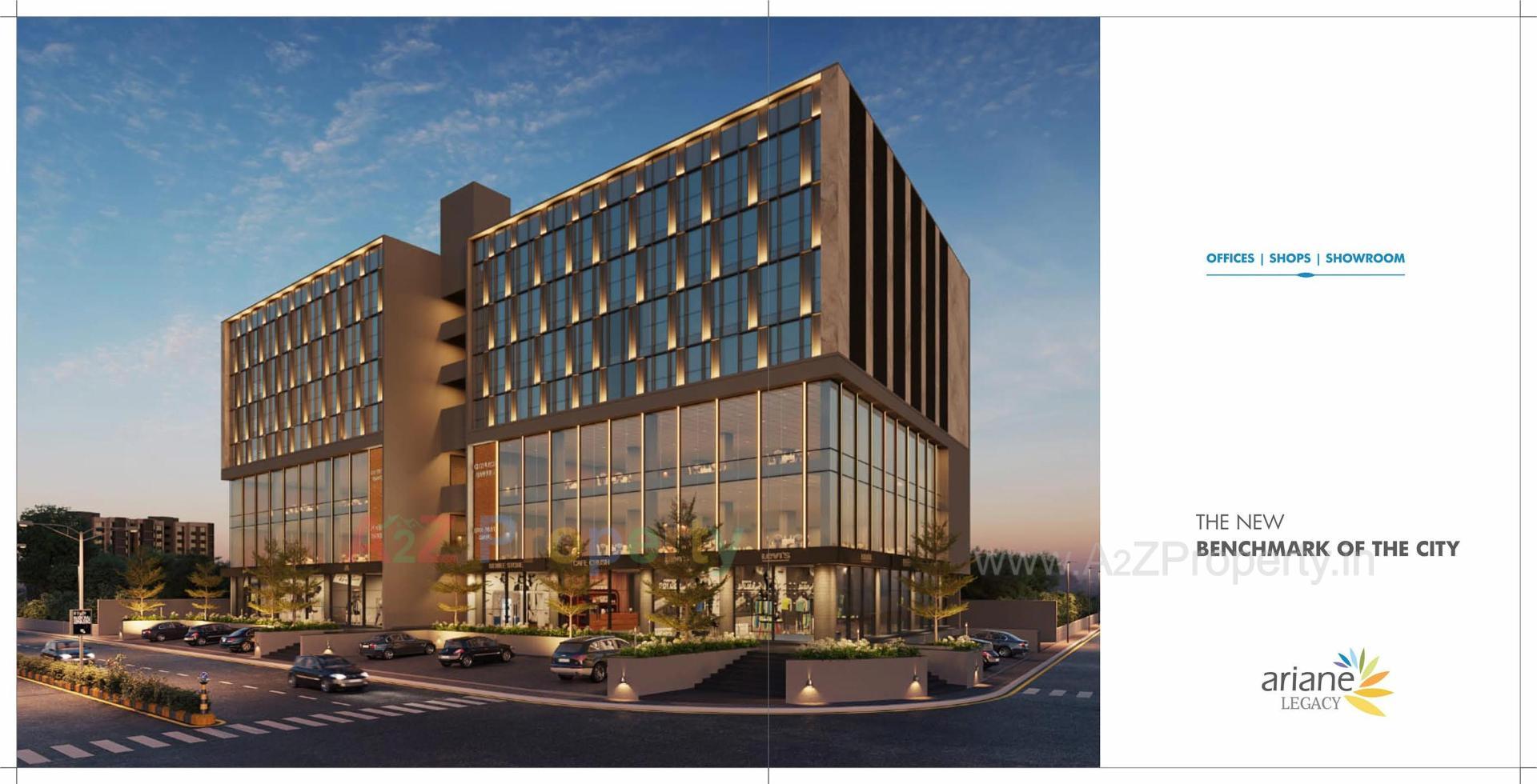 3D Elevation of real estate project Ariane Legacy located at Adalaj, Gandhinagar, Gujarat