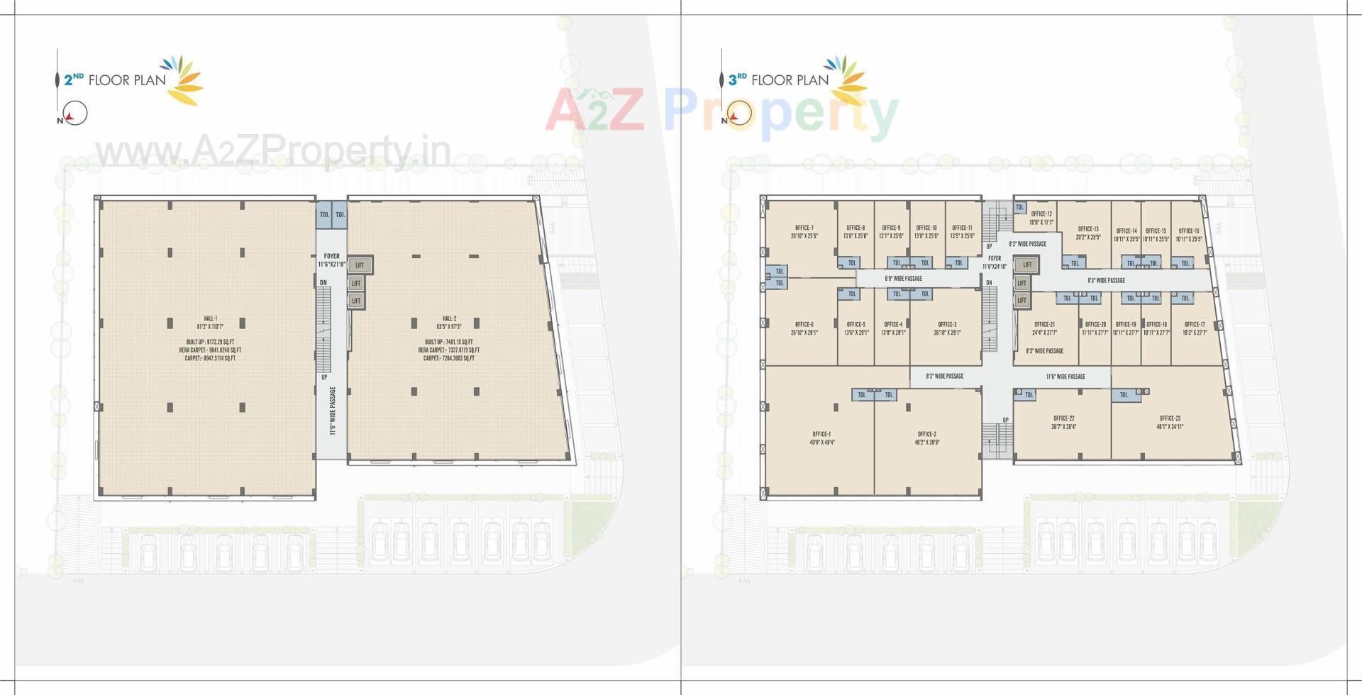 Layout of real estate project Ariane Legacy located at Adalaj, Gandhinagar, Gujarat