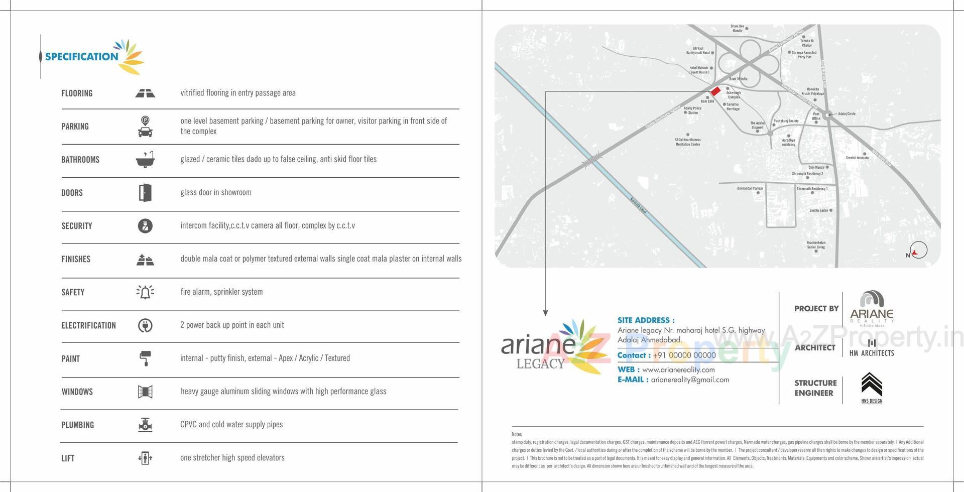  of real estate project Ariane Legacy located at Adalaj, Gandhinagar, Gujarat
