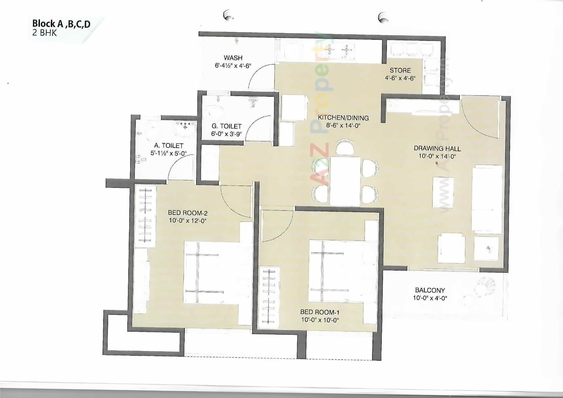 Layout of real estate project Arjun 2 located at Vavol, Gandhinagar, Gujarat