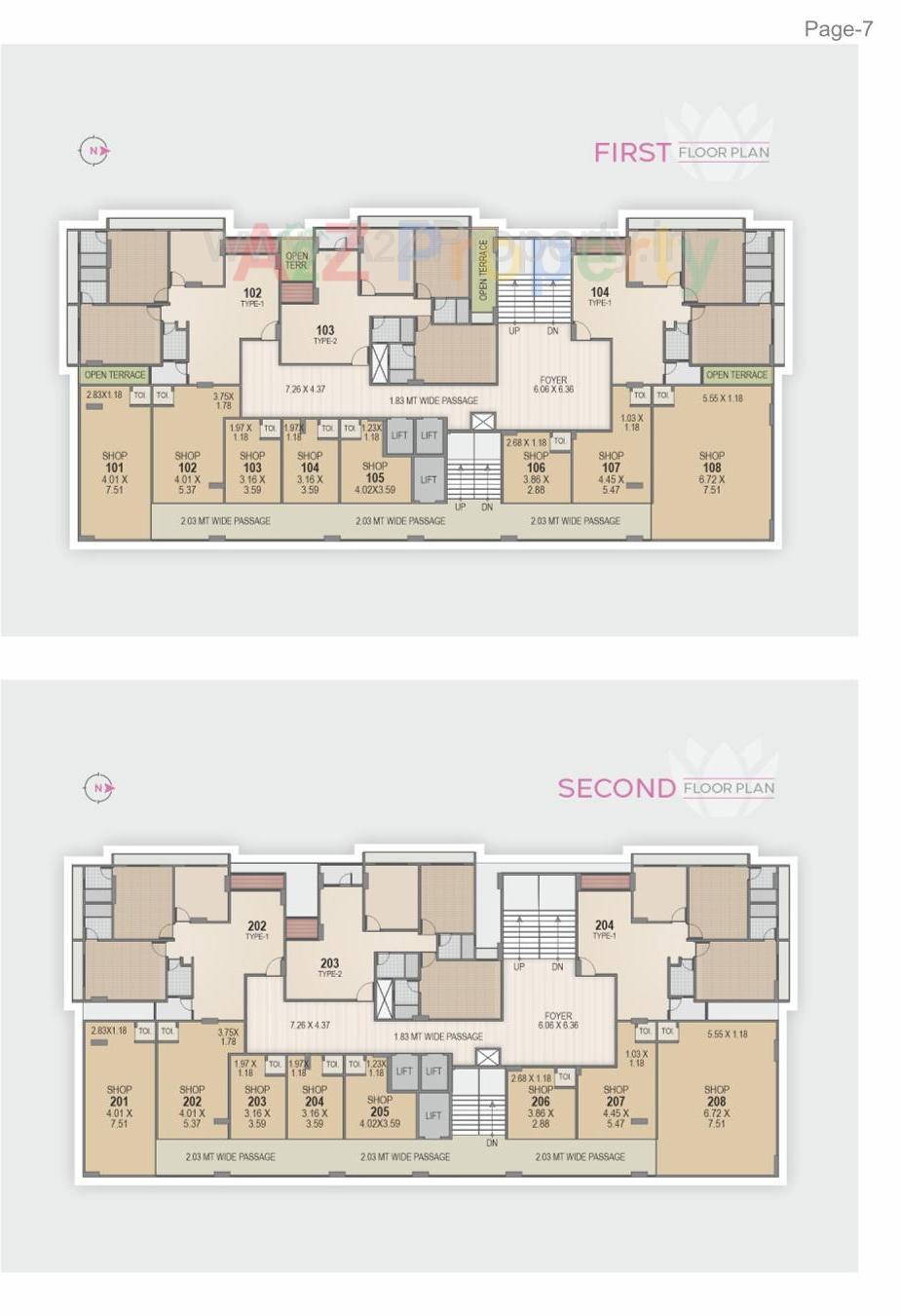 Layout of real estate project Arpan Antilia located at Vavol, Gandhinagar, Gujarat