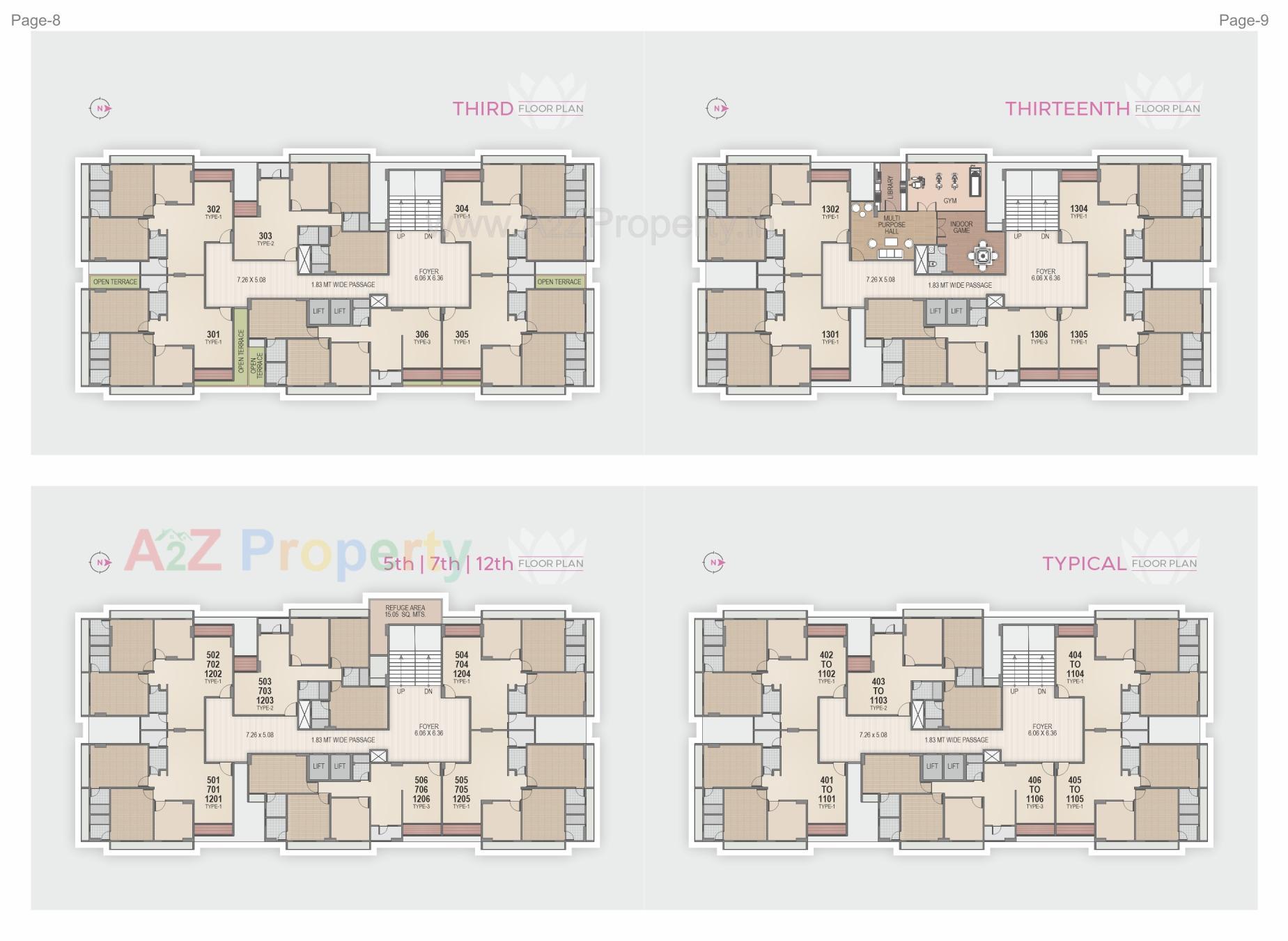 Layout of real estate project Arpan Antilia located at Vavol, Gandhinagar, Gujarat