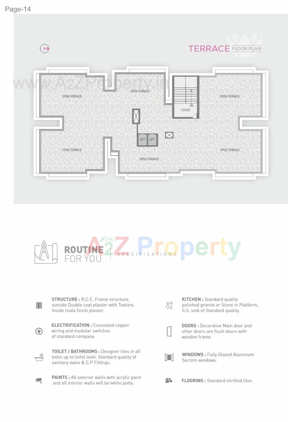 Layout of real estate project Arpan Antilia located at Vavol, Gandhinagar, Gujarat