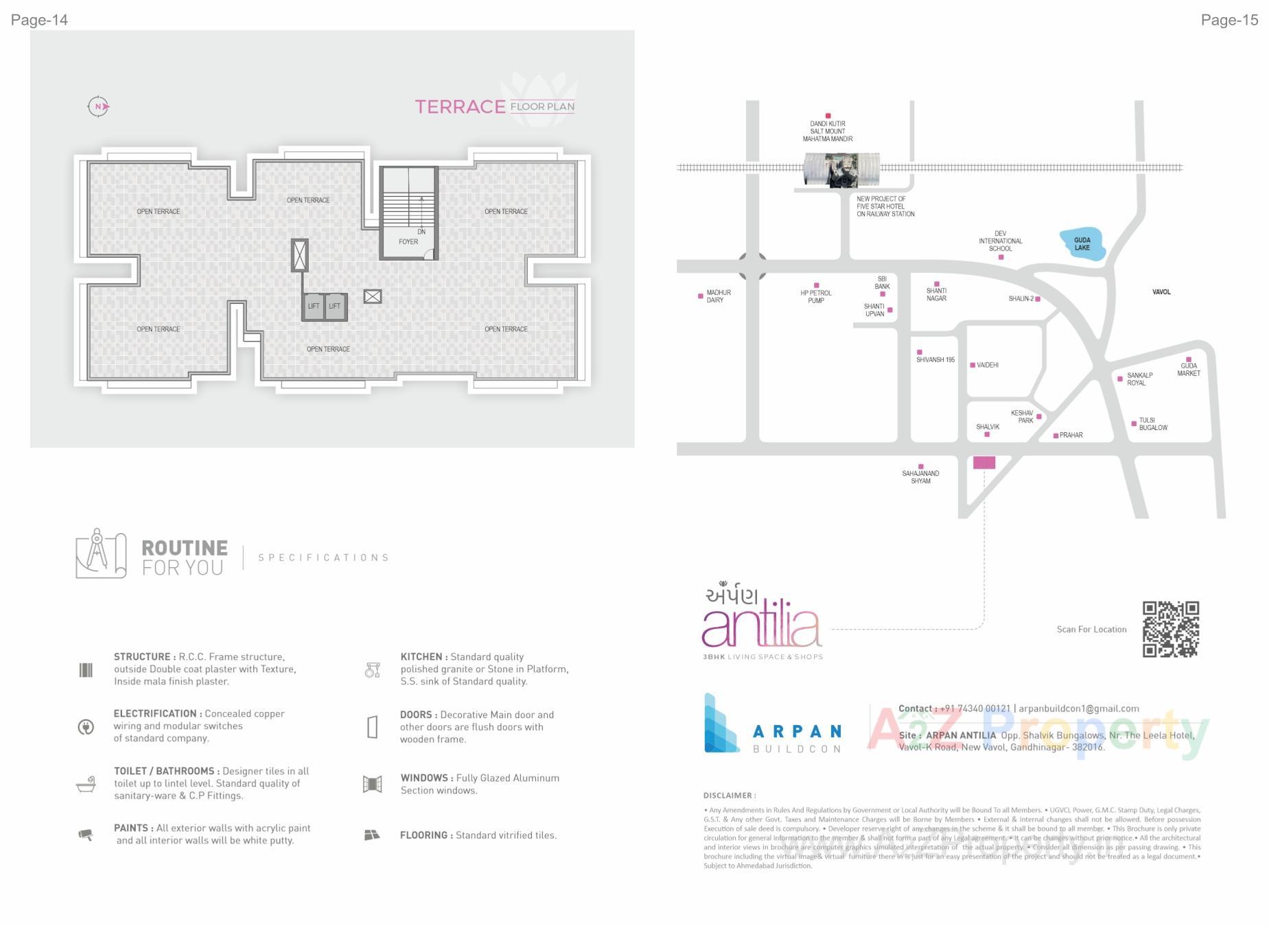  of real estate project Arpan Antilia located at Vavol, Gandhinagar, Gujarat