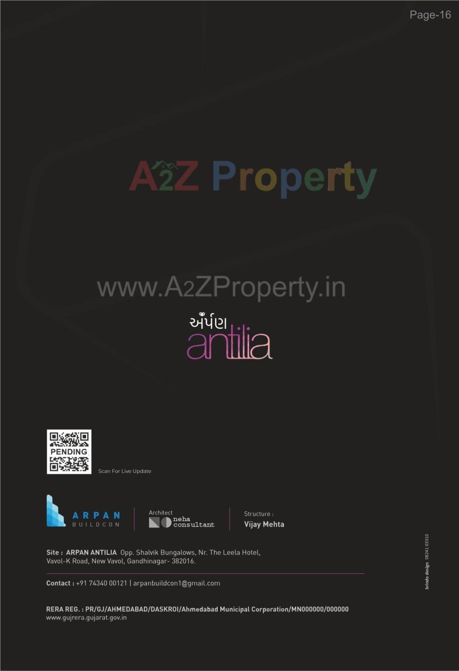  of real estate project Arpan Antilia located at Vavol, Gandhinagar, Gujarat