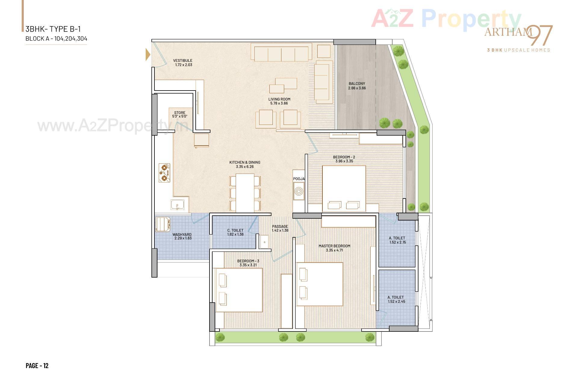 Layout of real estate project Artham located at Khoraj, Gandhinagar, Gujarat