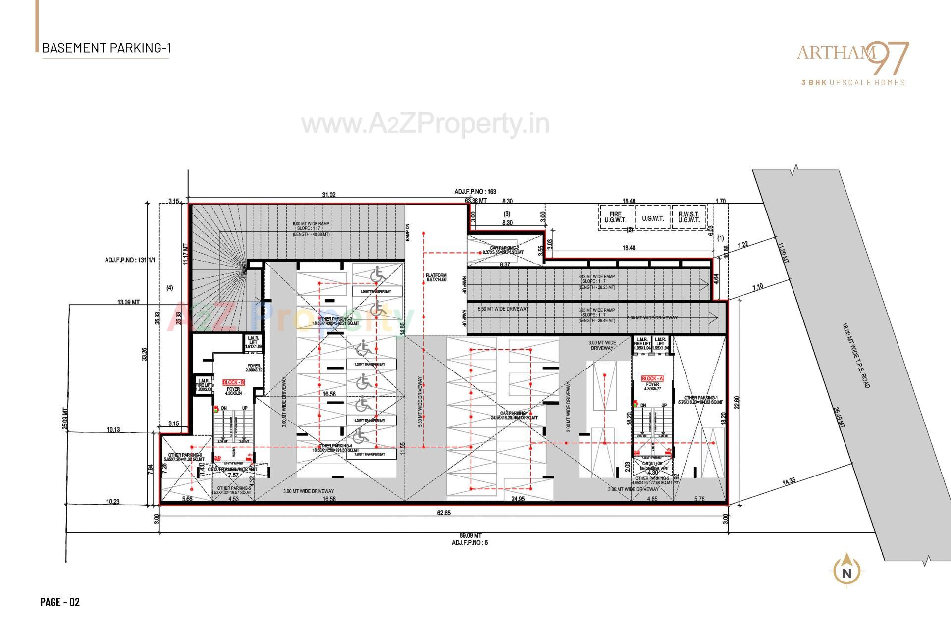 Layout of real estate project Artham located at Khoraj, Gandhinagar, Gujarat