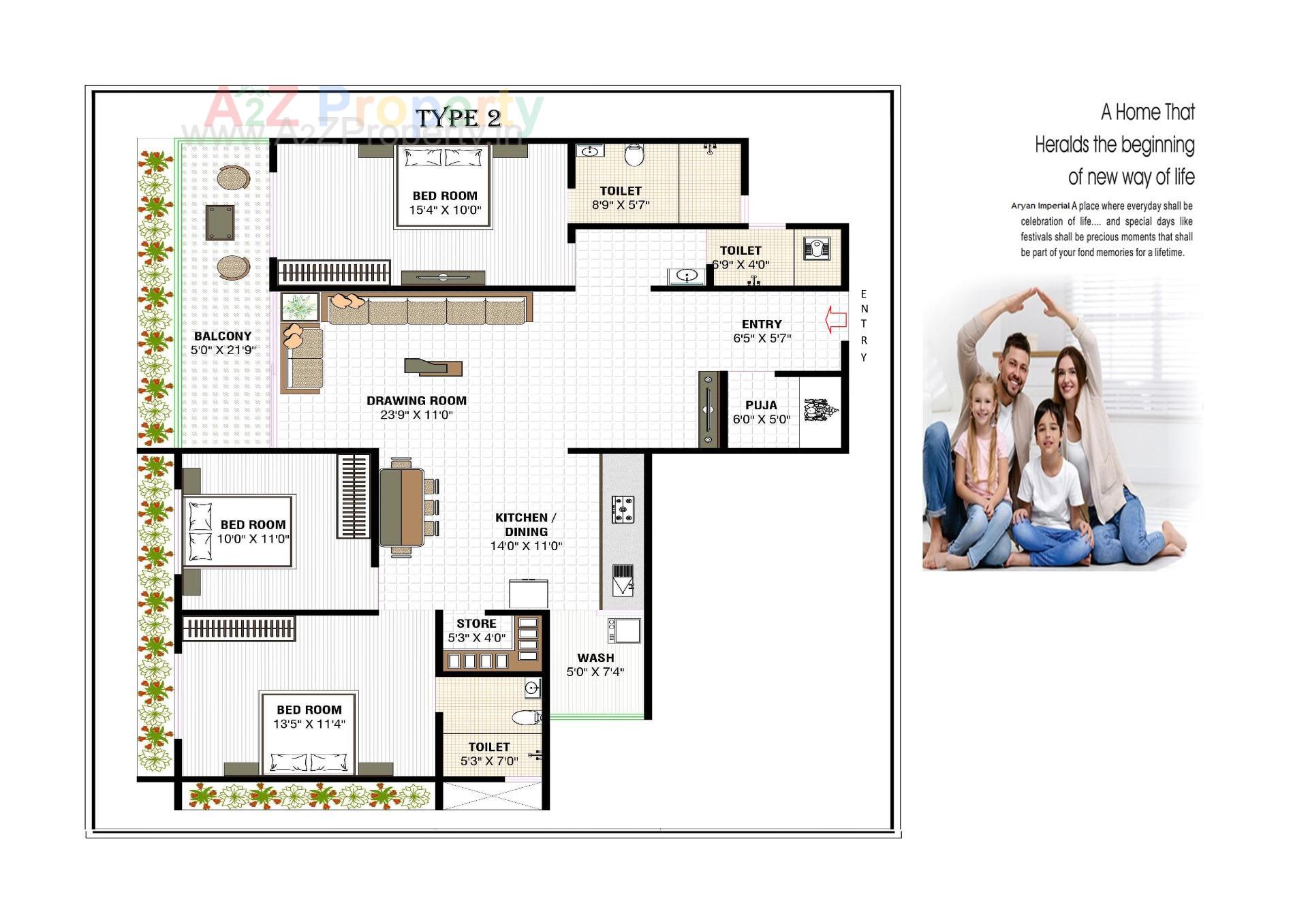 Layout of real estate project Aryan Imperial located at Kudasan, Gandhinagar, Gujarat