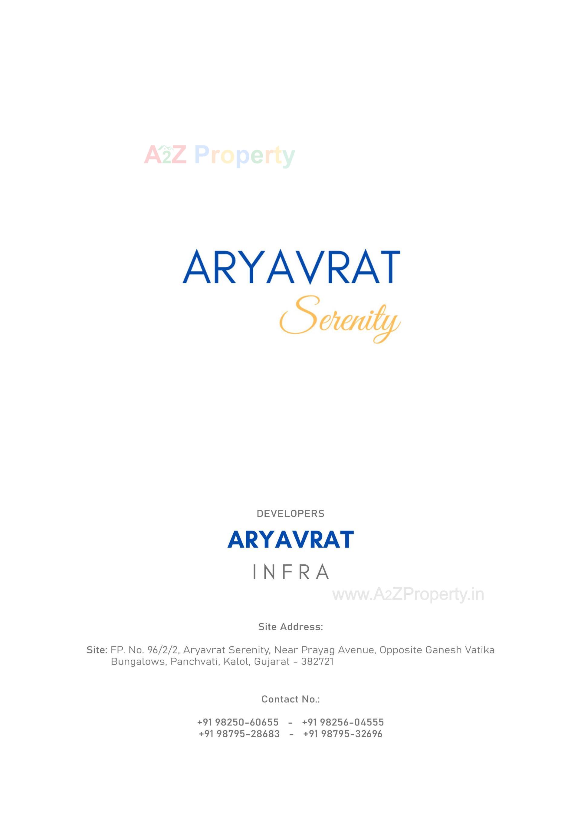  of real estate project Aryavrat Serenity located at Borisana, Gandhinagar, Gujarat