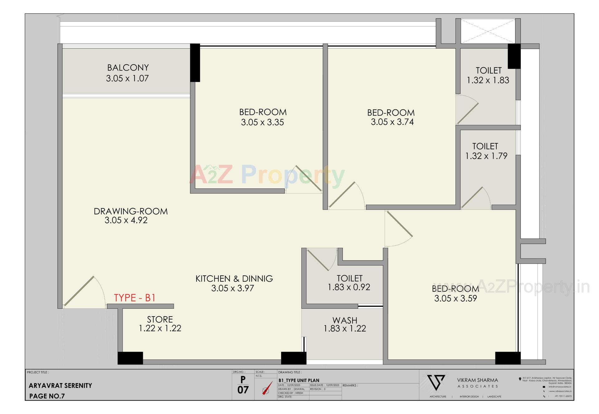 Layout of real estate project Aryavrat Serenity located at Borisana, Gandhinagar, Gujarat