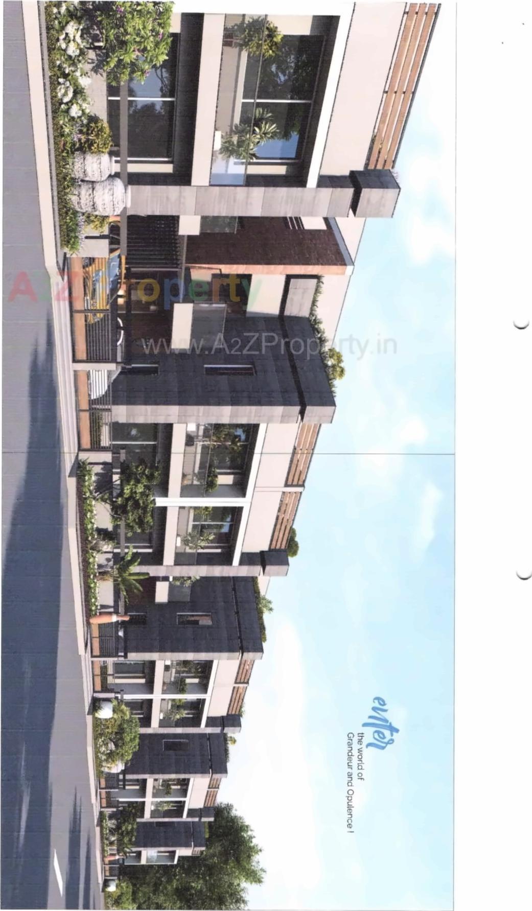 3D Elevation of real estate project Ashtvinayak located at Sughad, Gandhinagar, Gujarat