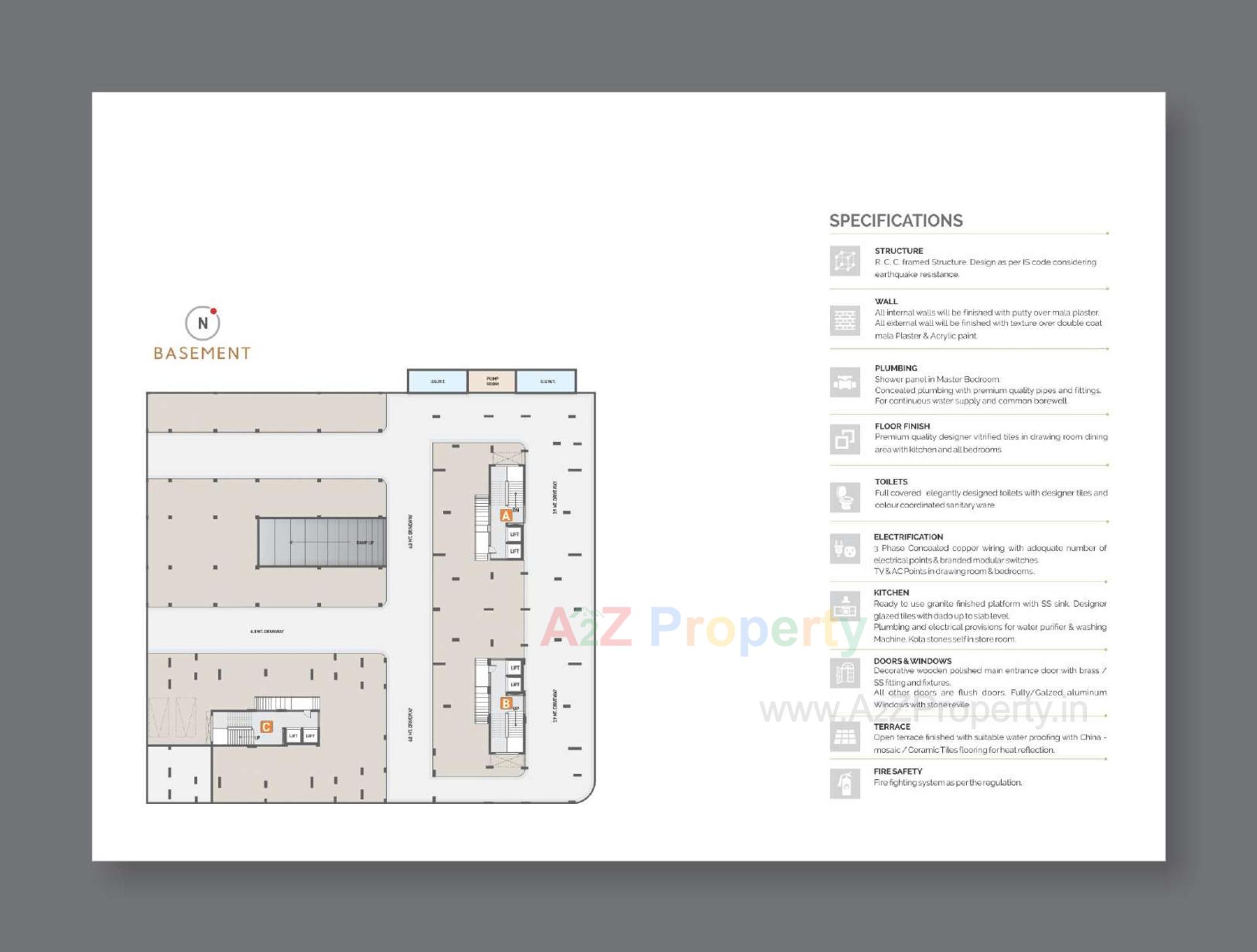 Layout of real estate project Ashwamegh Elite located at Sargasan, Gandhinagar, Gujarat