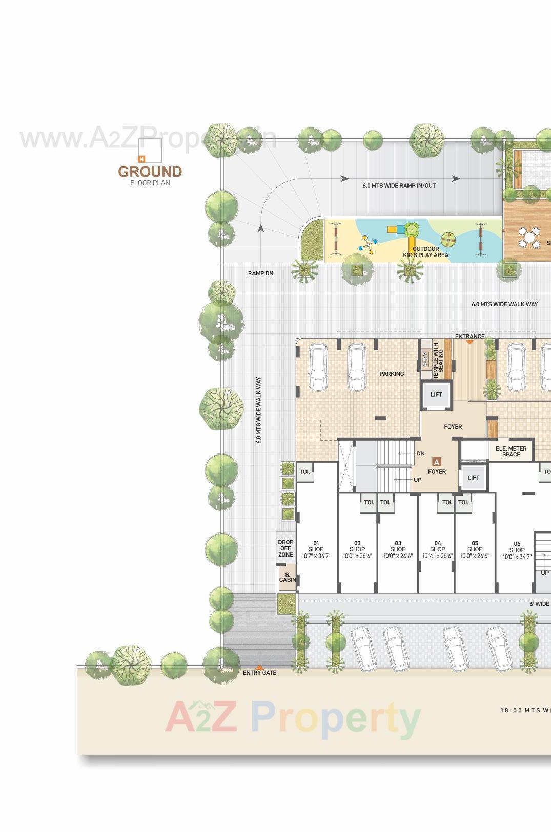 Layout of real estate project Ashwamegh Signature located at Tarapur, Gandhinagar, Gujarat