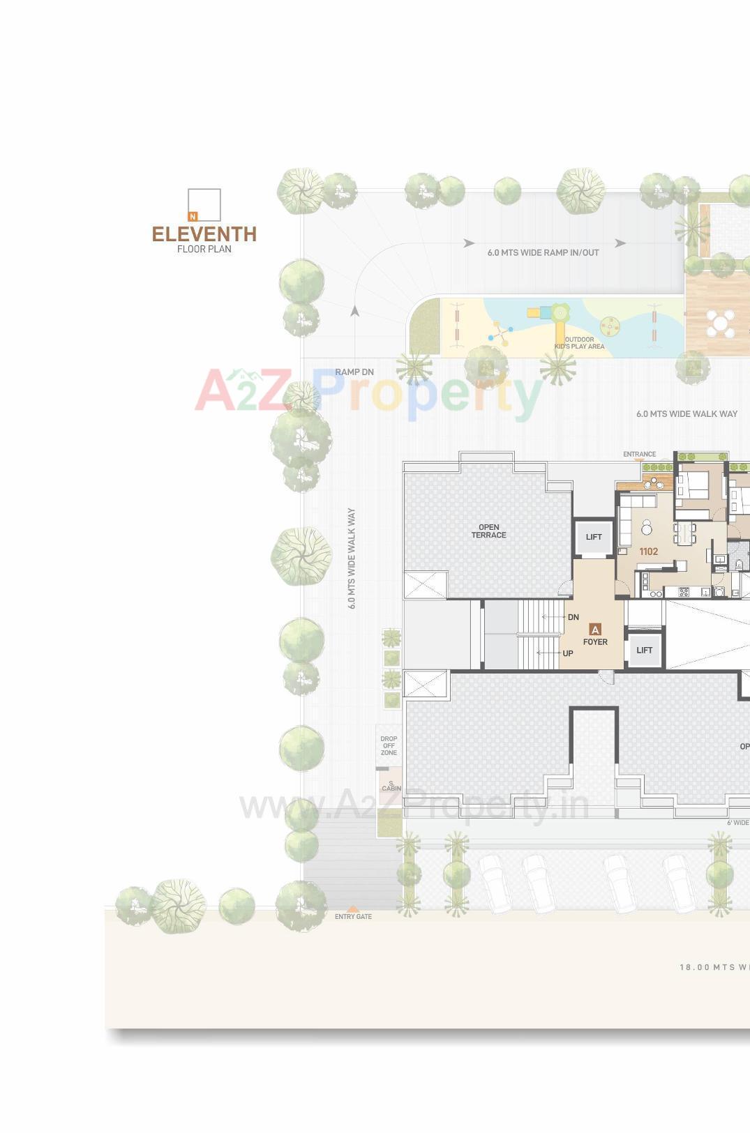 Layout of real estate project Ashwamegh Signature located at Tarapur, Gandhinagar, Gujarat