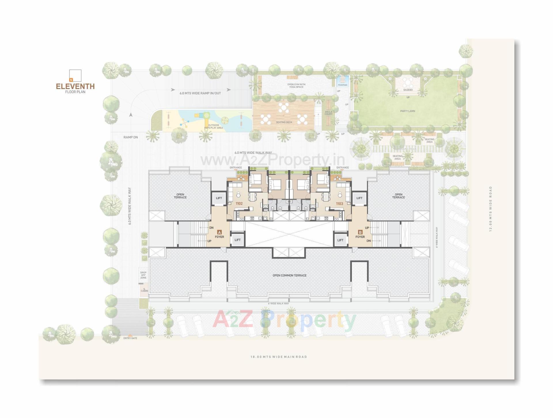 Layout of real estate project Ashwamegh Signature located at Tarapur, Gandhinagar, Gujarat