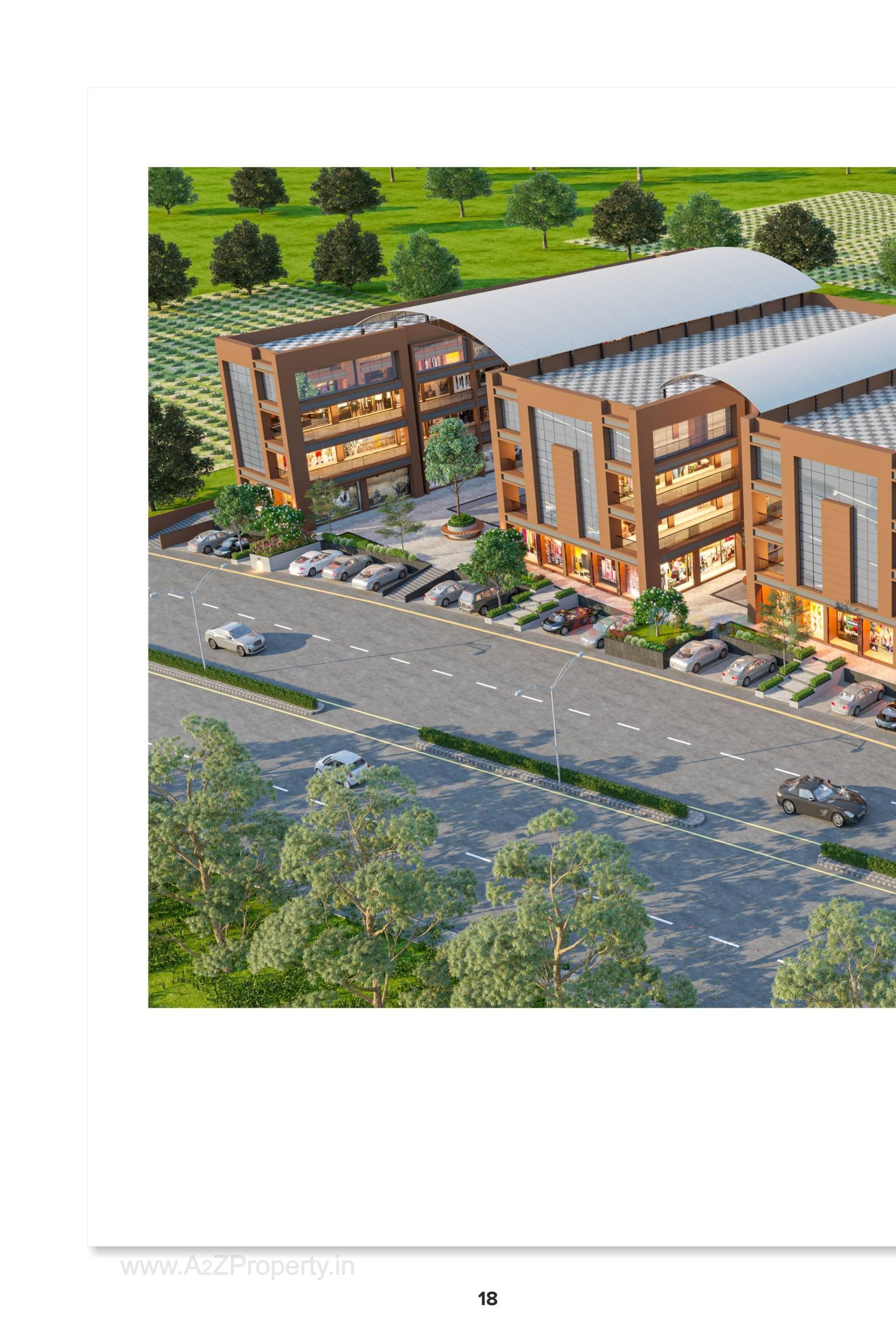 3D Elevation of real estate project Ashwamegh The Empire located at Dahegam, Gandhinagar, Gujarat