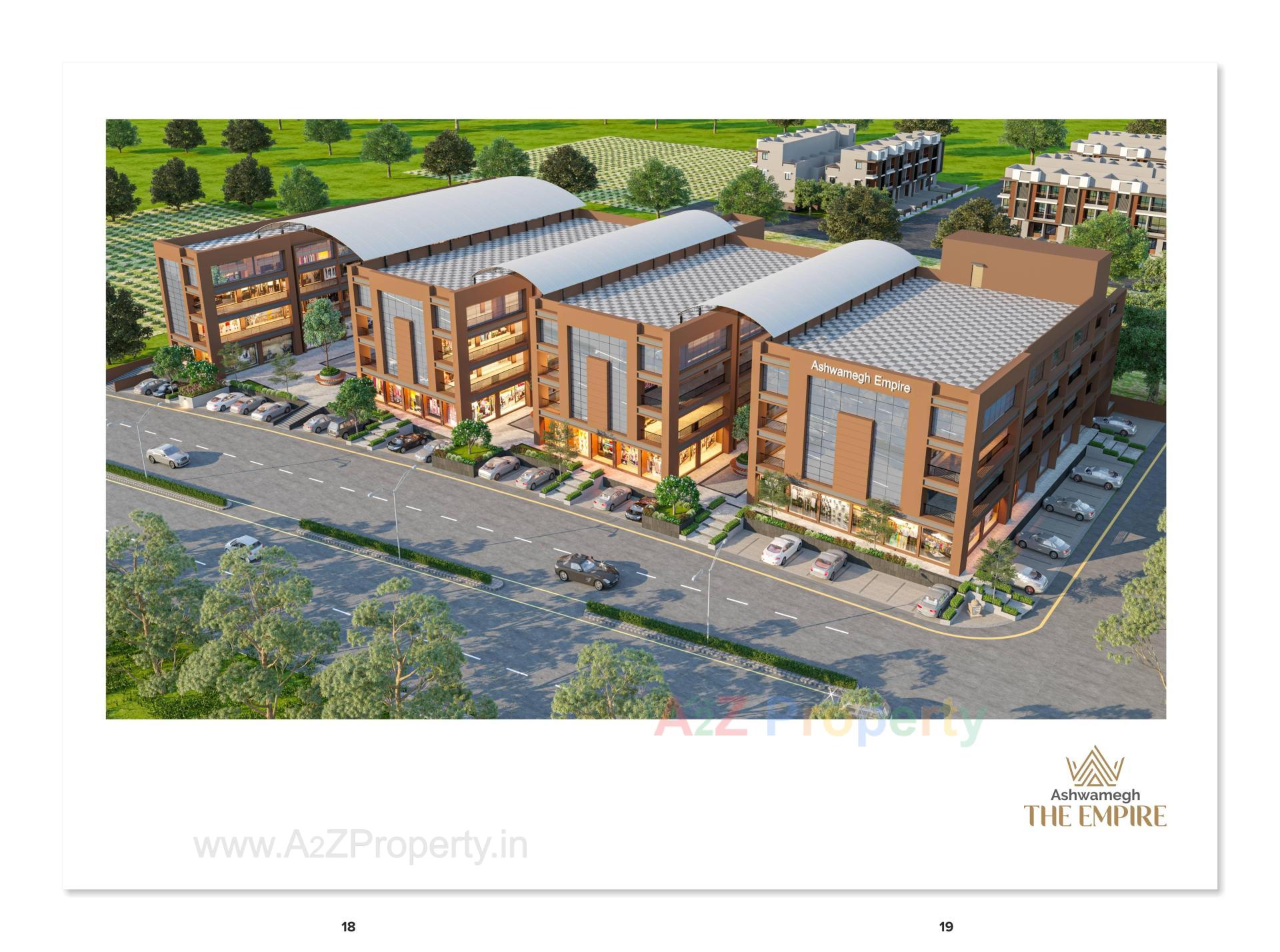 3D Elevation of real estate project Ashwamegh The Empire located at Dahegam, Gandhinagar, Gujarat