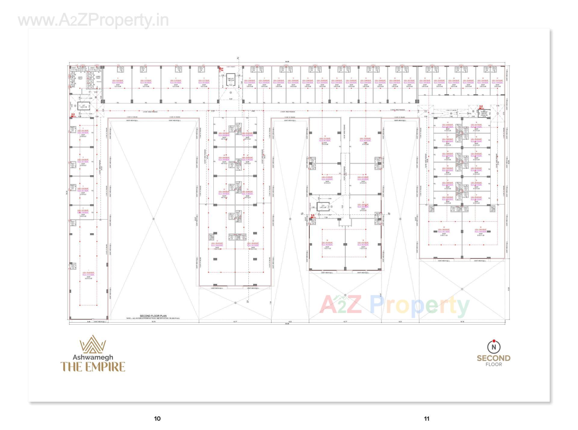 Layout of real estate project Ashwamegh The Empire located at Dahegam, Gandhinagar, Gujarat