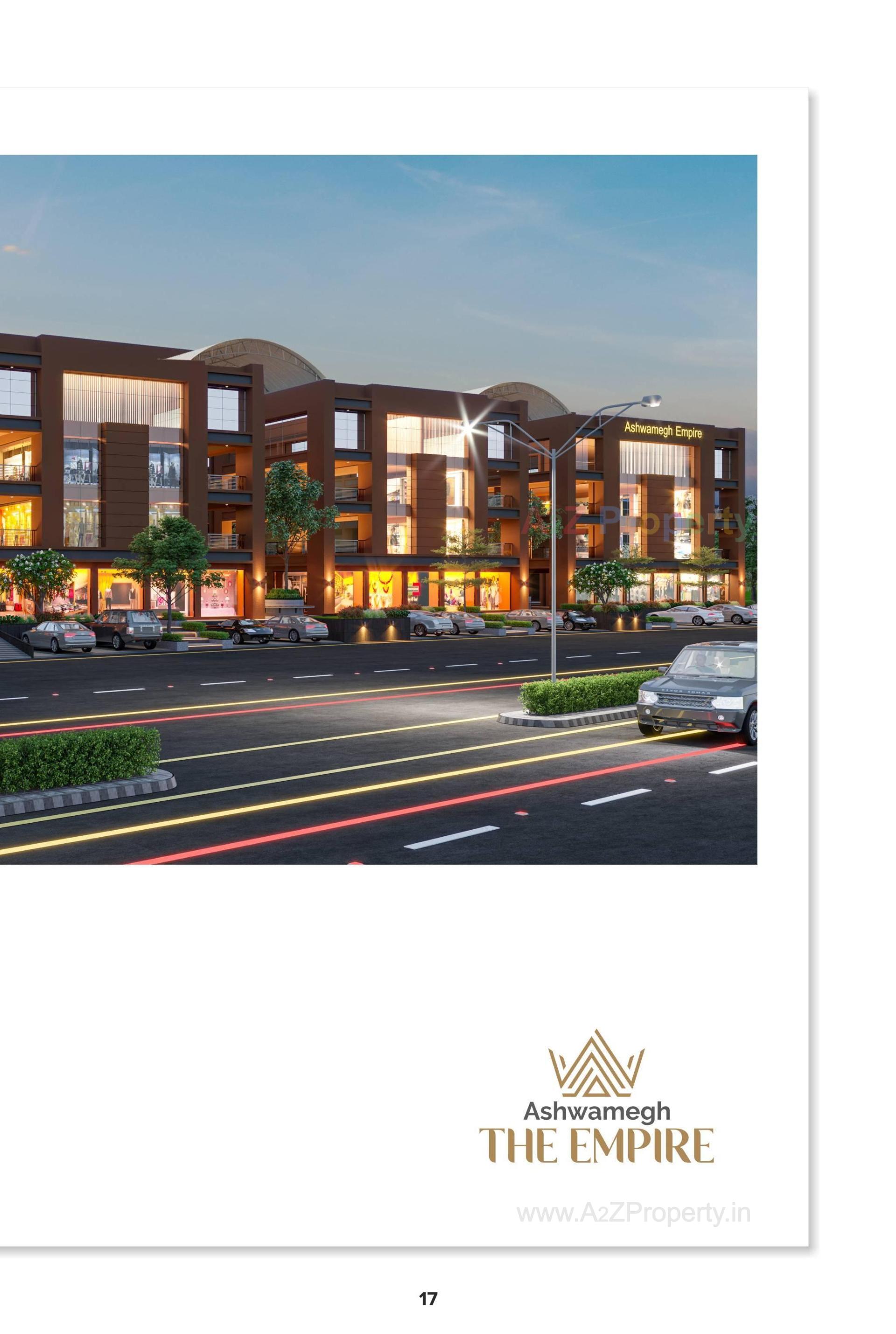 3D Elevation of real estate project Ashwamegh The Empire located at Dahegam, Gandhinagar, Gujarat