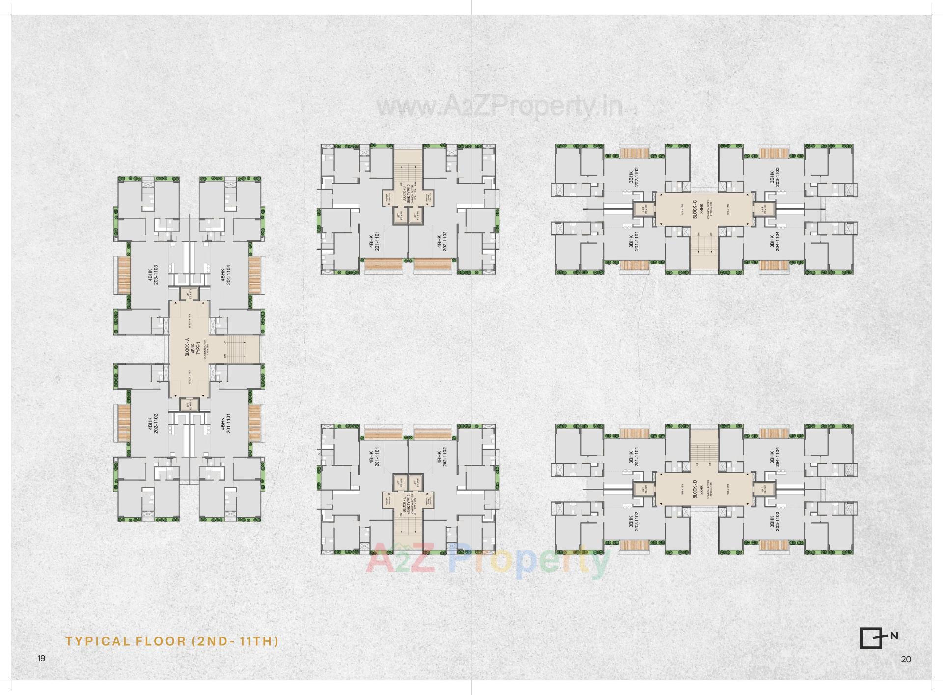 Layout of real estate project Asteria located at Koba, Gandhinagar, Gujarat