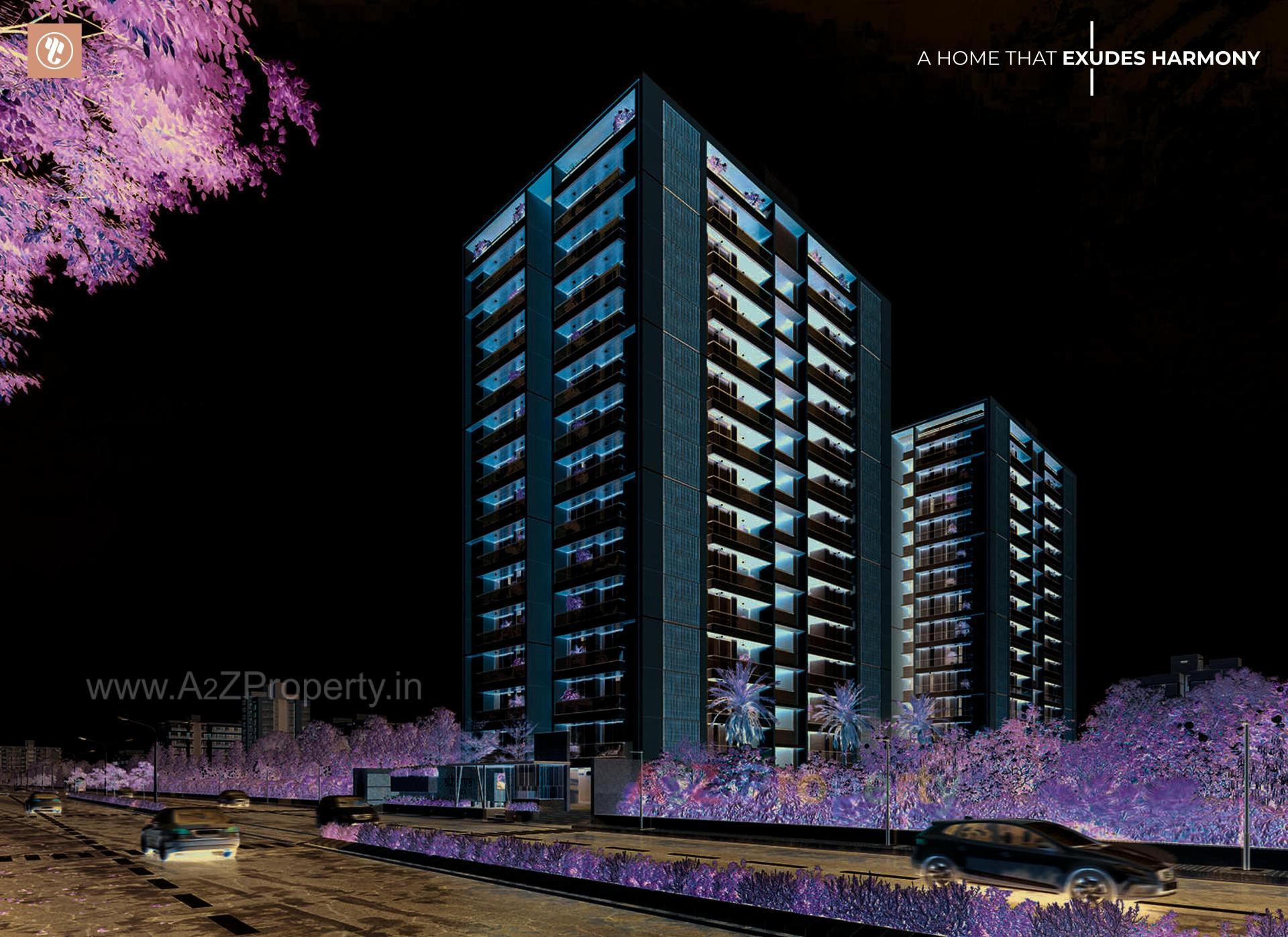 3D Elevation of real estate project Atharva Elanza located at Koba, Gandhinagar, Gujarat