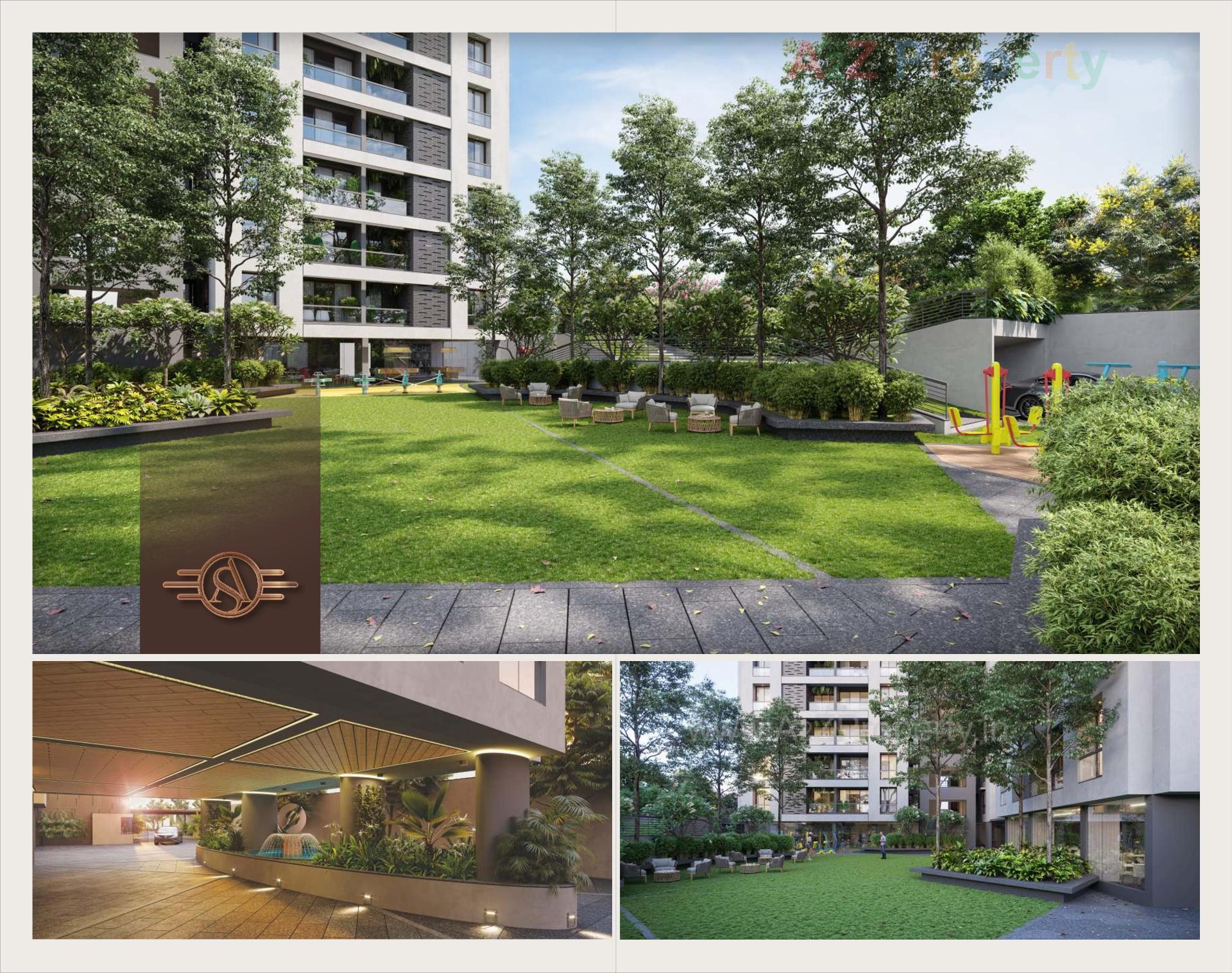 3D Elevation of real estate project Atishay Shivalay located at Sargasan, Gandhinagar, Gujarat